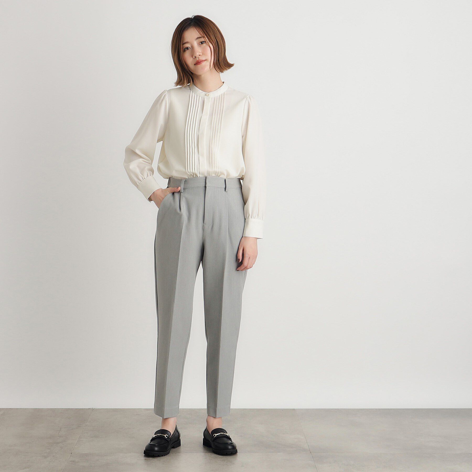 grove「ピンタックギャザースリーブブラウス」|シャツ・ブラウス|