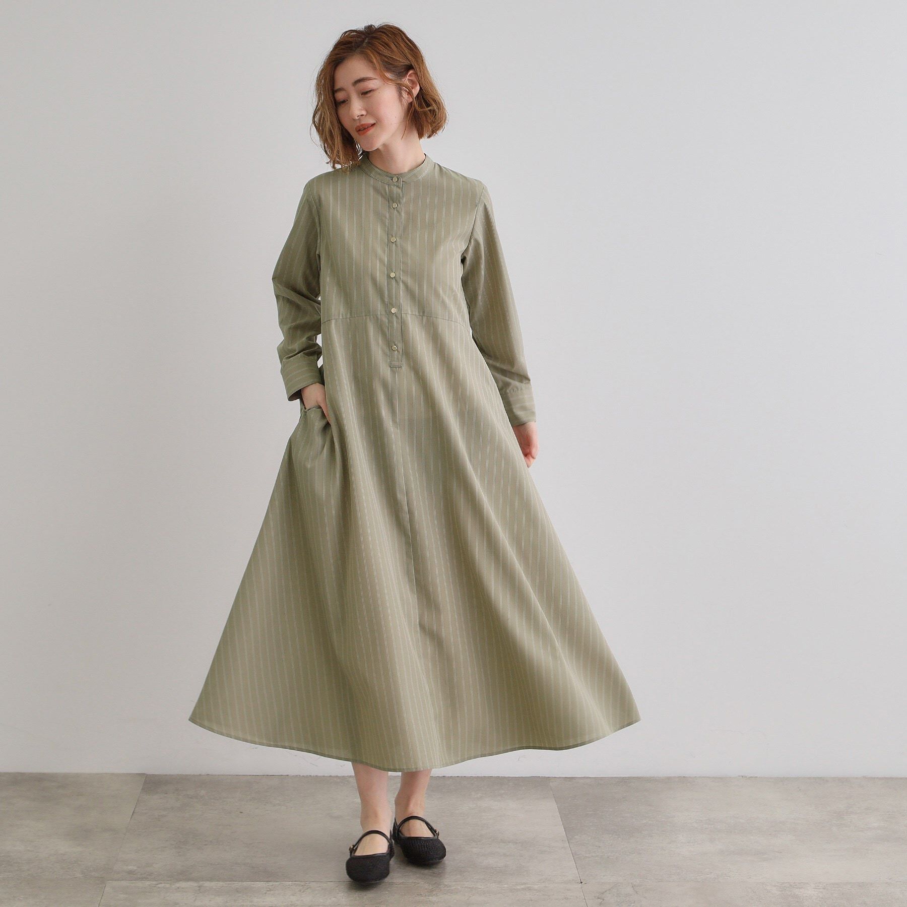 grove「ヘリテージフレアシャツワンピース」|ワンピース|