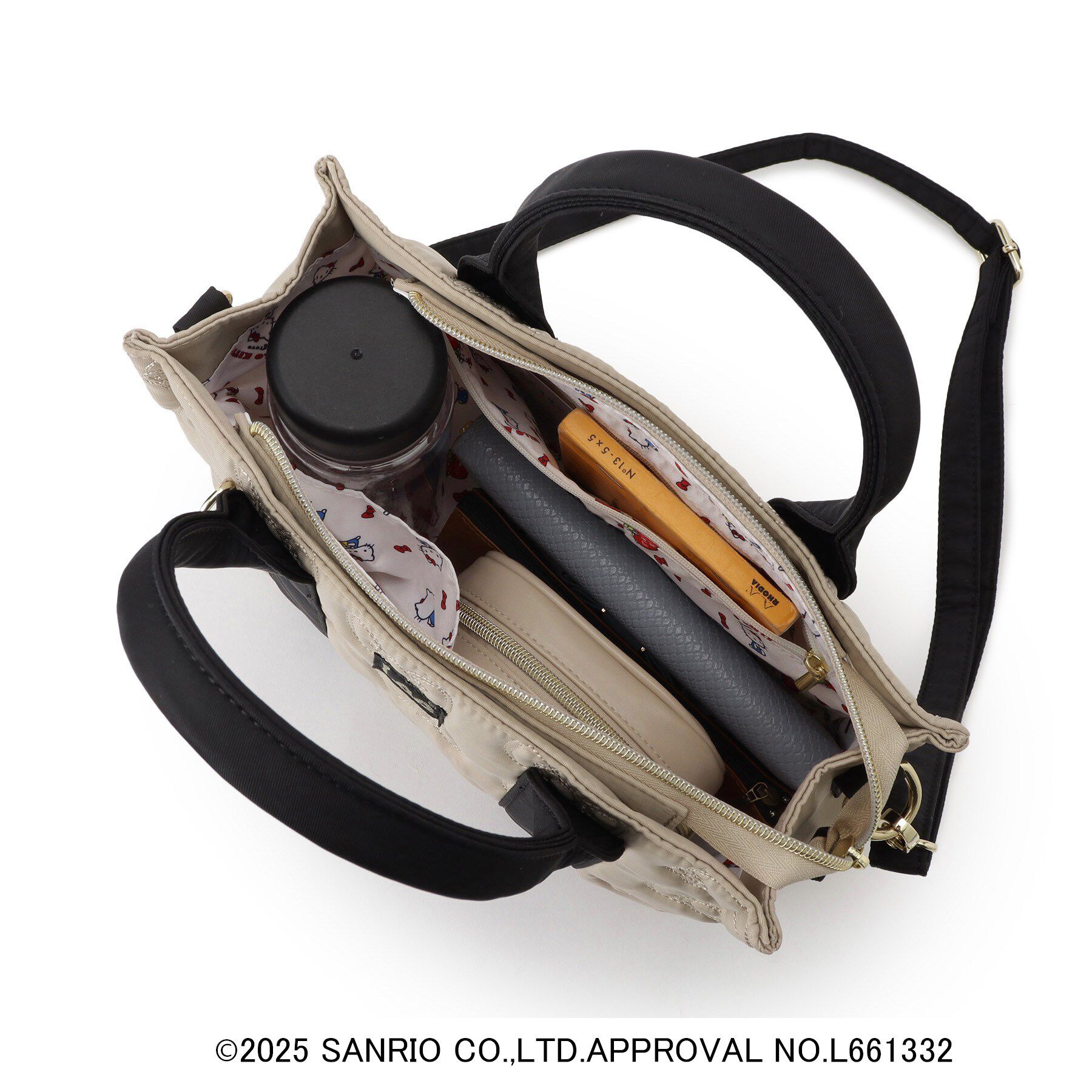 grove「【ハローキティ】Lee別注リボンキティキルトスクエアトート」|トートバッグ|