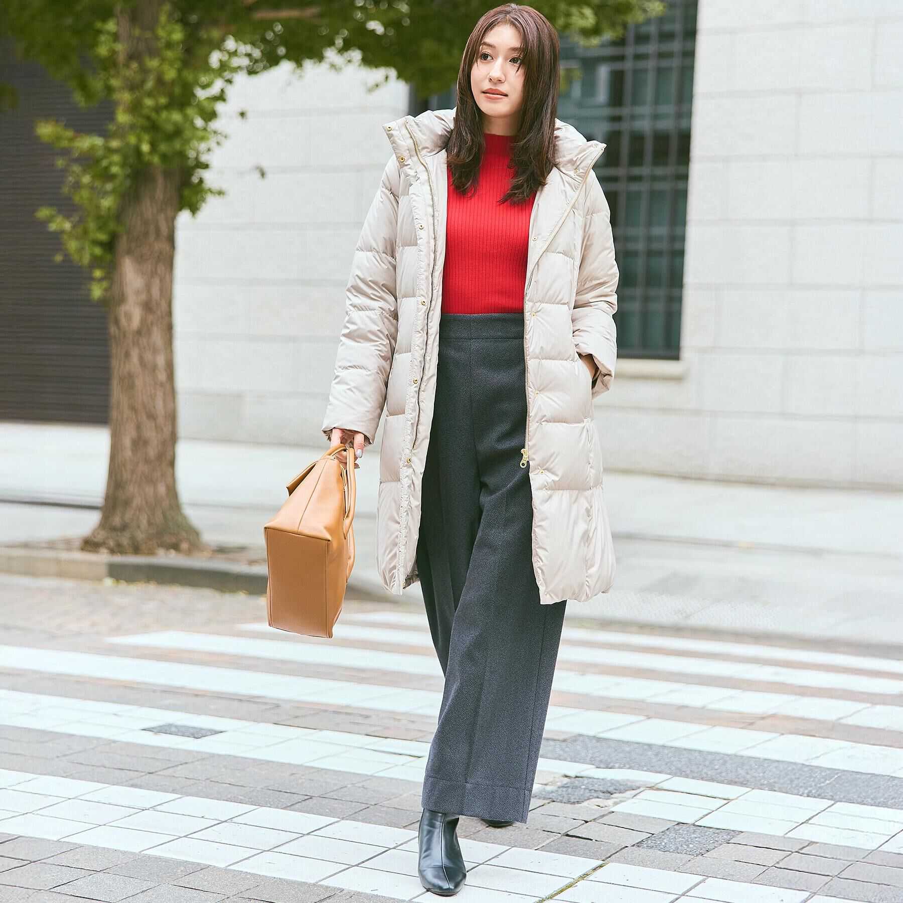 grove「【名品アウター/800FP・多機能】つつまれダウンロング」|ダウン|