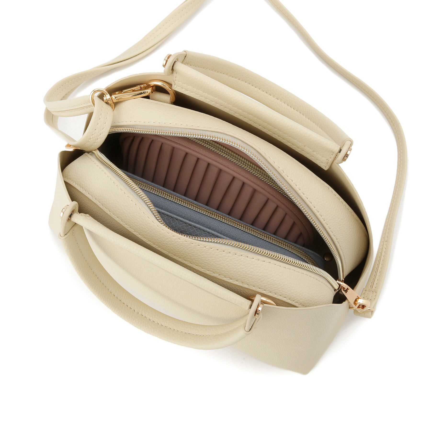 grove「【ハレの日にもデイリーにも】バーハンドルラウンド2WAYトート」|ハンドバッグ|