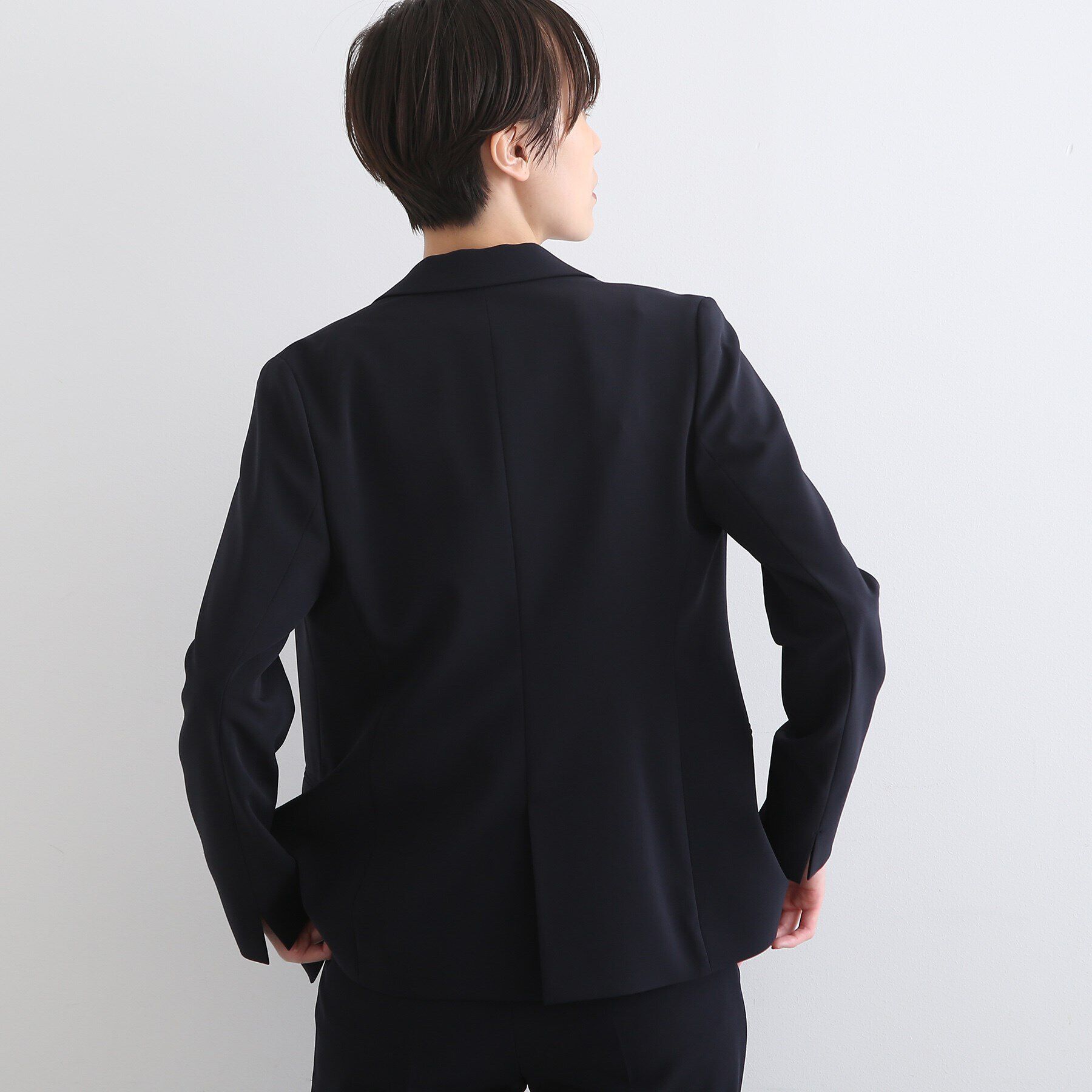 INDIVI「【洗える/通勤/UVケア/日本製】ストレッチテーラードジャケット」|スーツ|