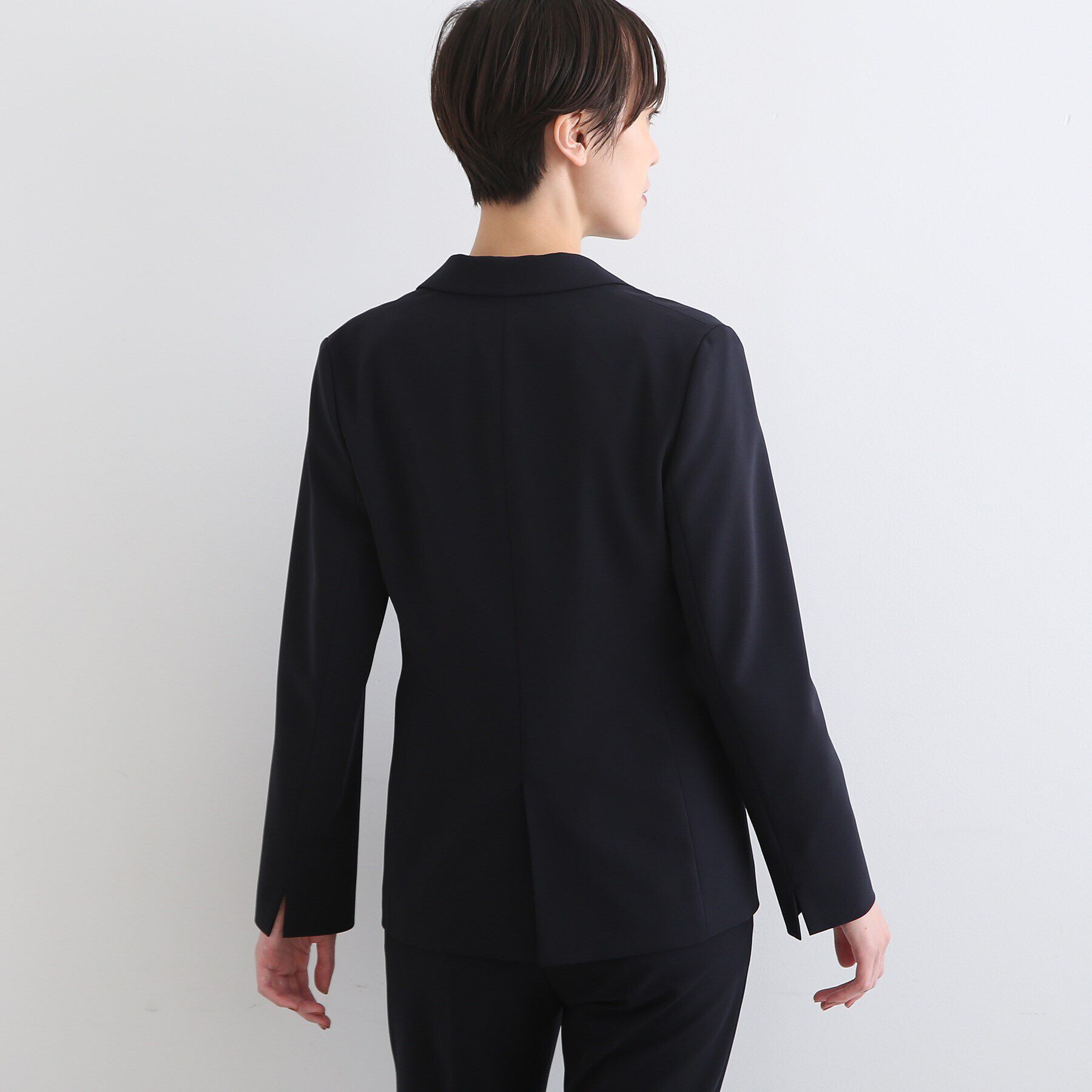 INDIVI「【洗える/通勤/UVケア/日本製】ストレッチテーラードジャケット」|スーツ|