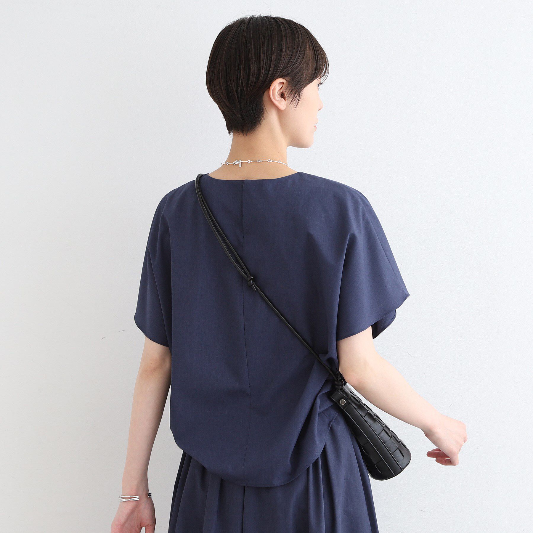 INDIVI「【洗える／UVケア／接触冷感／SETUP可能】ブロード素材フレンチブラウス」|シャツ・ブラウス|