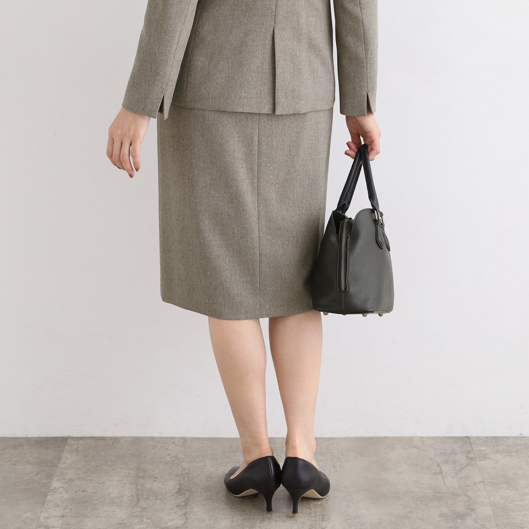INDIVI「【定番スーツ／洗える／メランジ】ストレートスカート」|スーツ|