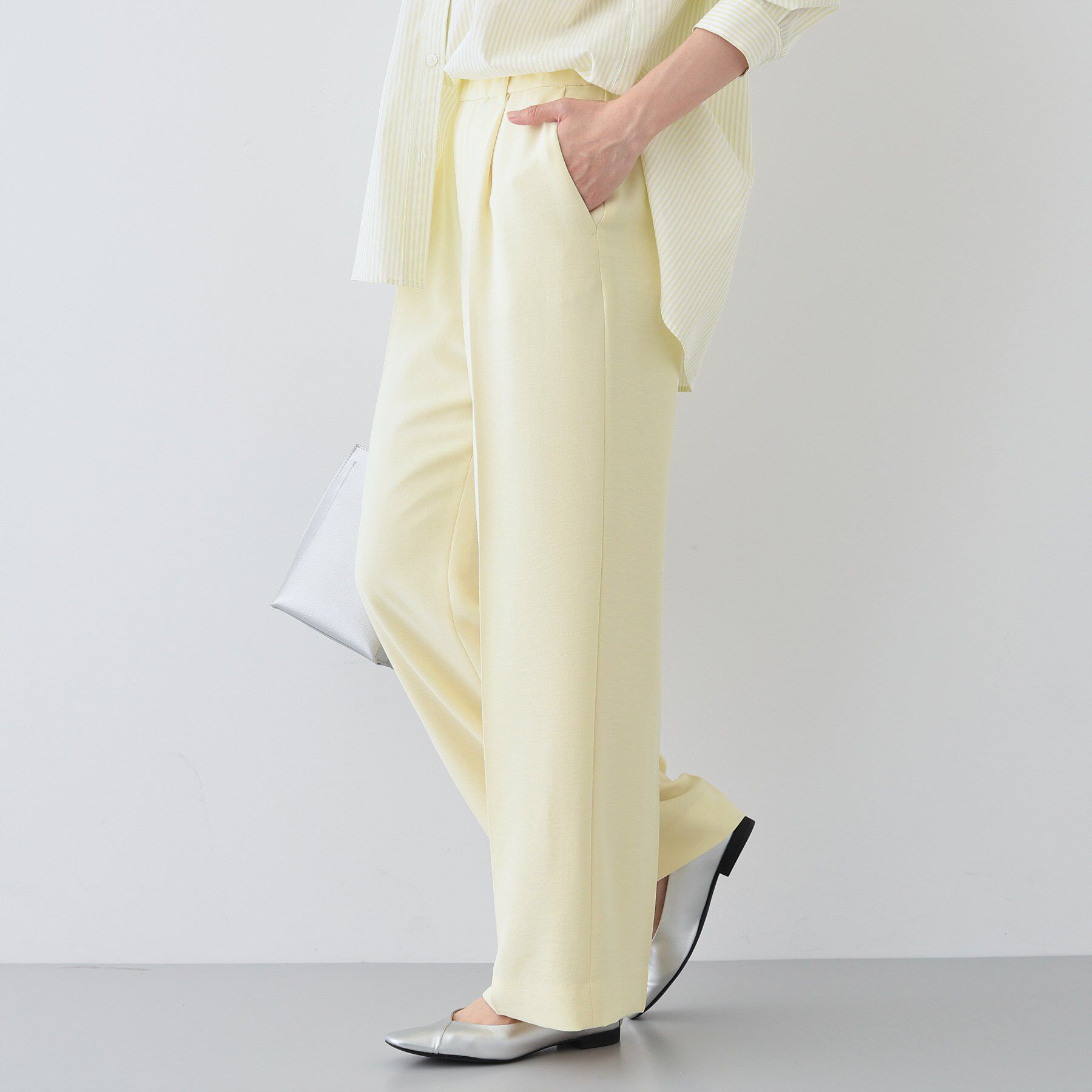 INDIVI「【着る日傘/遮熱/UVケア】ワイドパンツ」|スーツ|