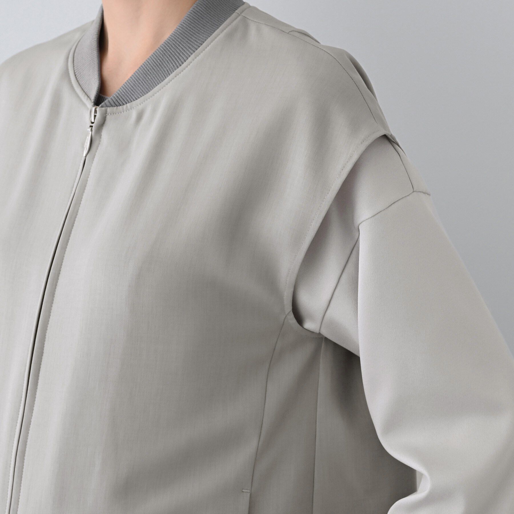 INDIVI「【洗える】スポーティーミックスジレブラウス」|ベスト・ジレ|