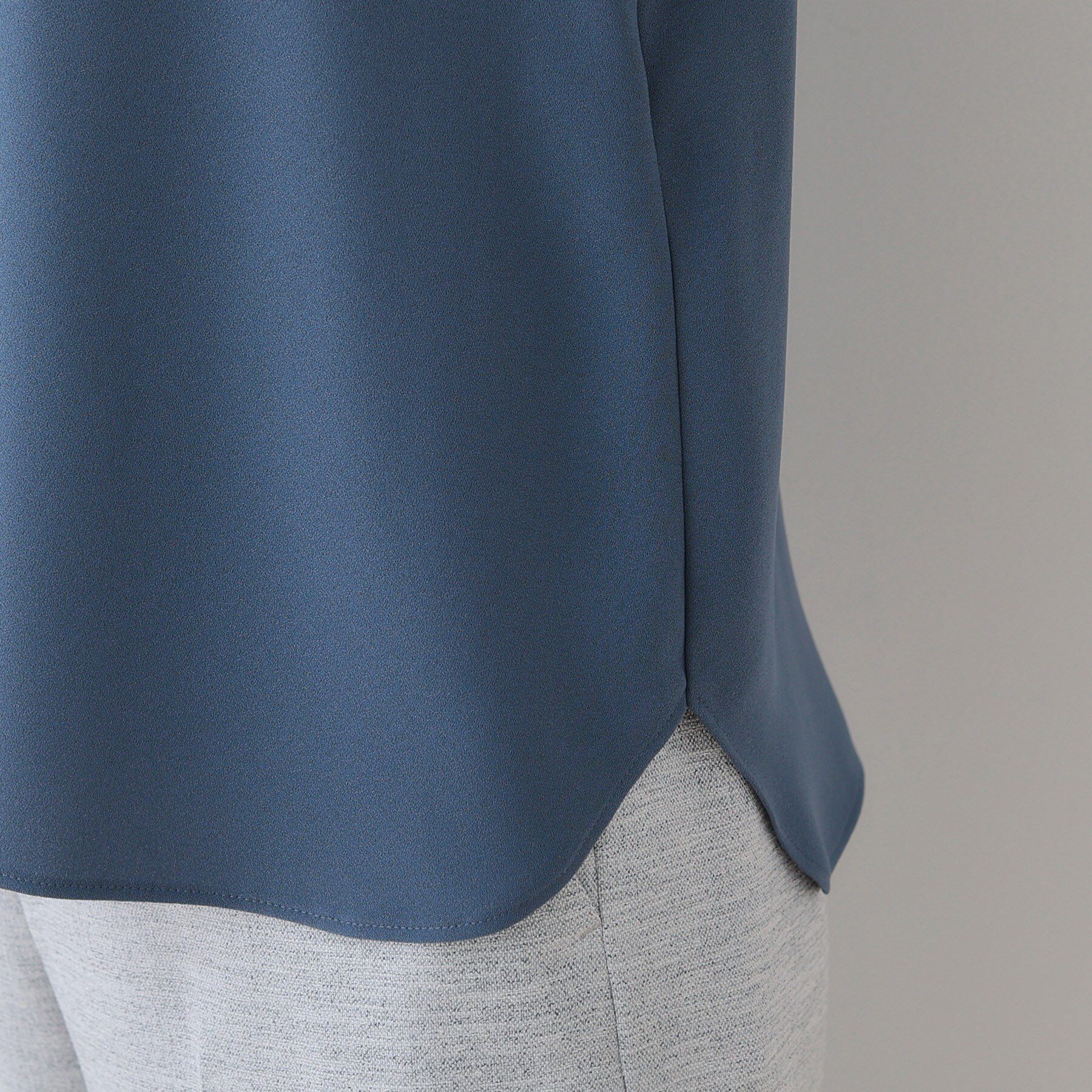 INDIVI「【洗える】ハーフジップデザインブラウス」|シャツ・ブラウス|