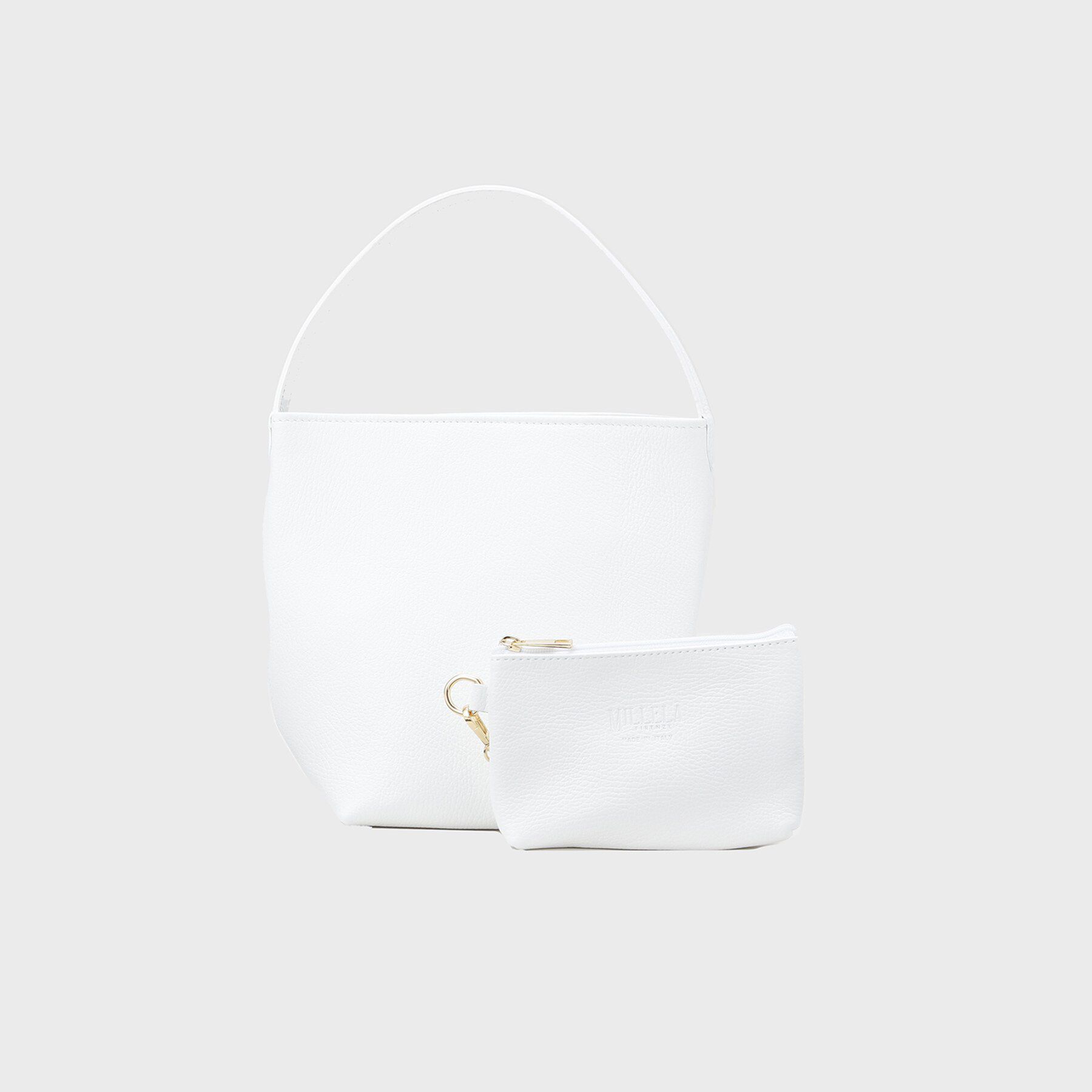 GALLEST「【MILLELA FIRENZE】ワンハンドルレザーバッグ」|ハンドバッグ|ホワイト(001)