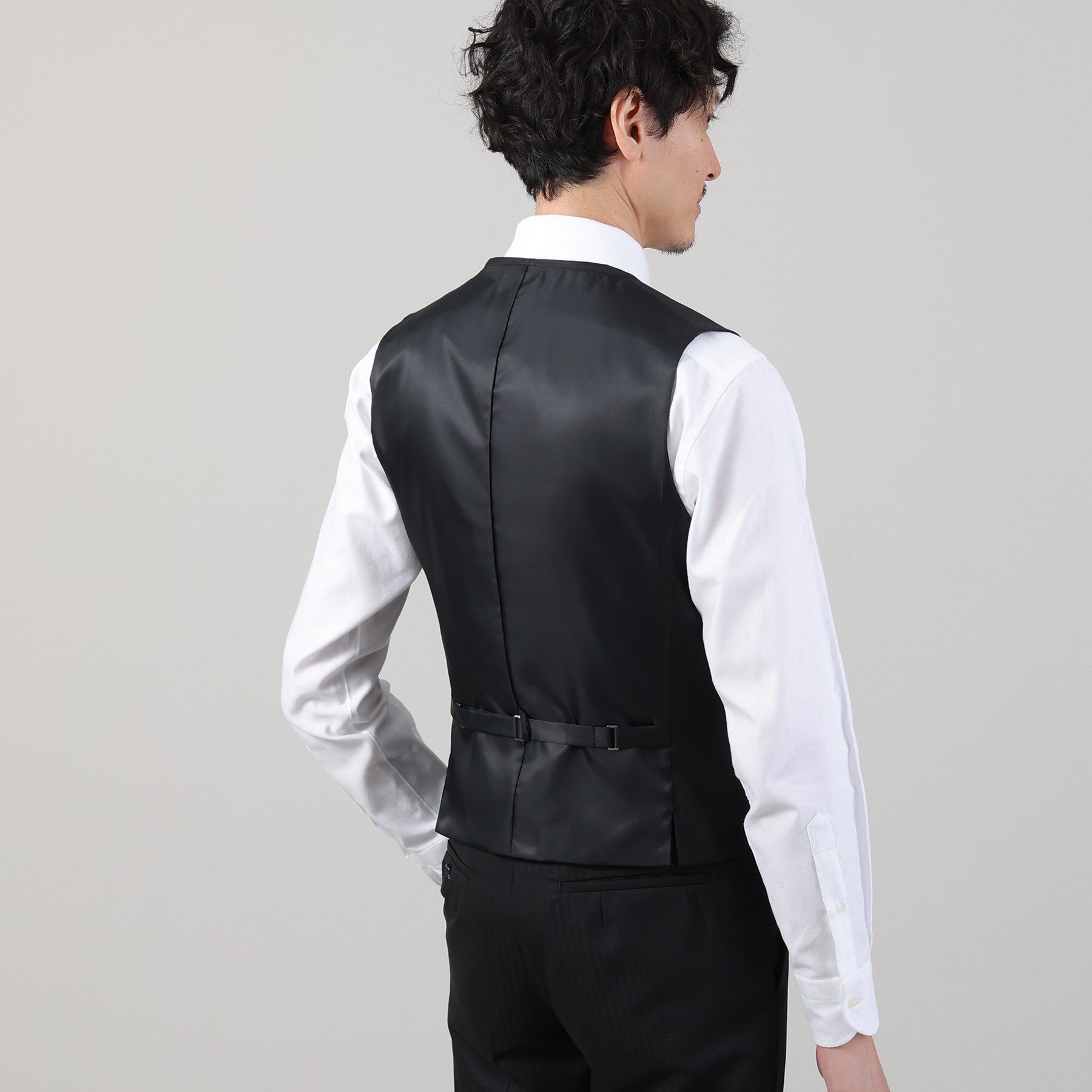 TAKEO KIKUCHI「【Sサイズ～】シャイニーヘリンボンストライプ ベスト」|スーツ|