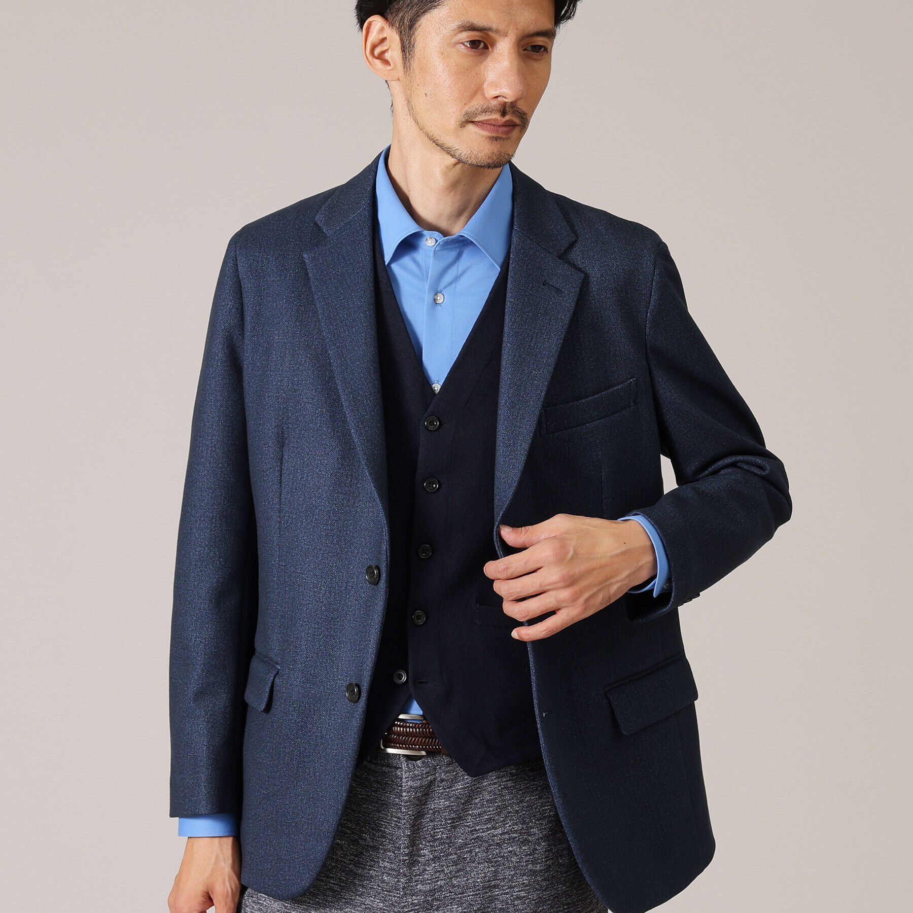 TAKEO KIKUCHI「【アンチピリング】ニット ジレ」|ニット・セーター|