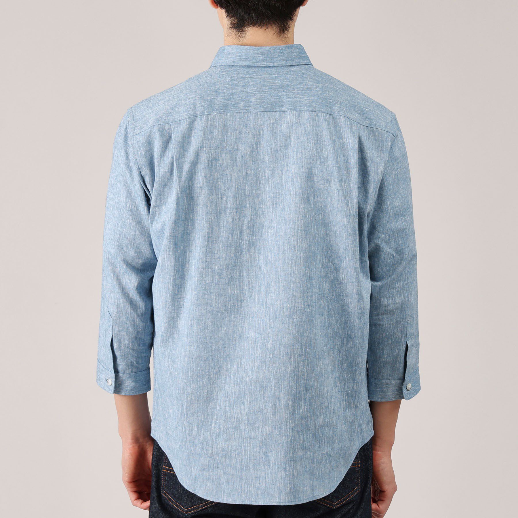 TAKEO KIKUCHI「ハイブリッド リネン 7分袖 シャツ」|シャツ・ブラウス|