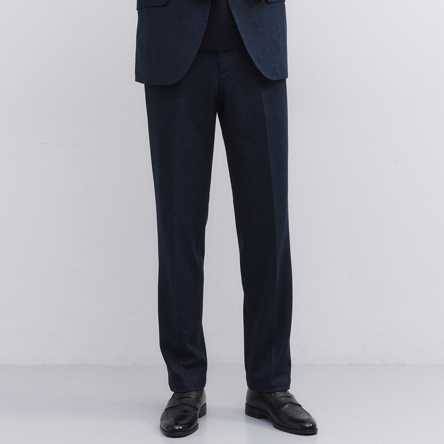 TAKEO KIKUCHI「【Sサイズ～】尾州織 ピンヘッドムリネ パンツ」|その他|ブルー(093)