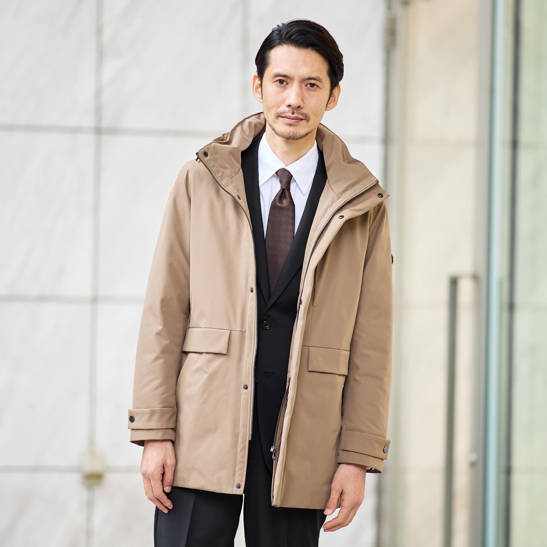 TAKEO KIKUCHI「【None Of Stress】ストレッチ ダウンブルゾン」|ダウン|