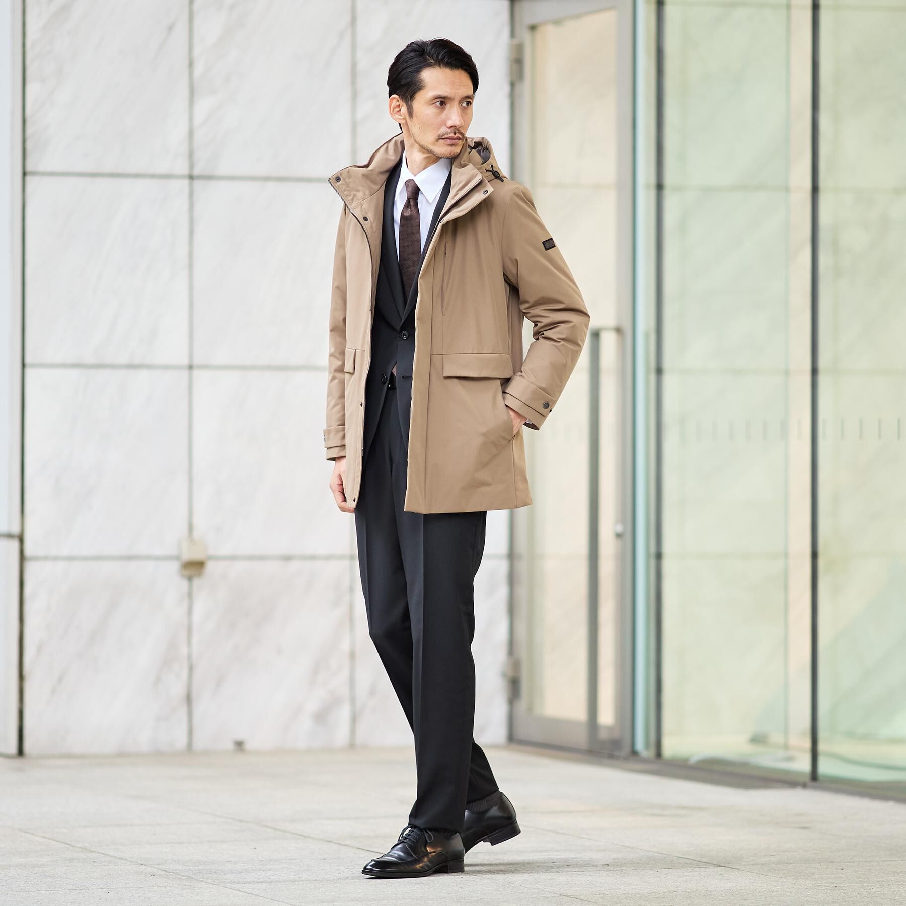 TAKEO KIKUCHI「【None Of Stress】ストレッチ ダウンブルゾン」|ダウン|