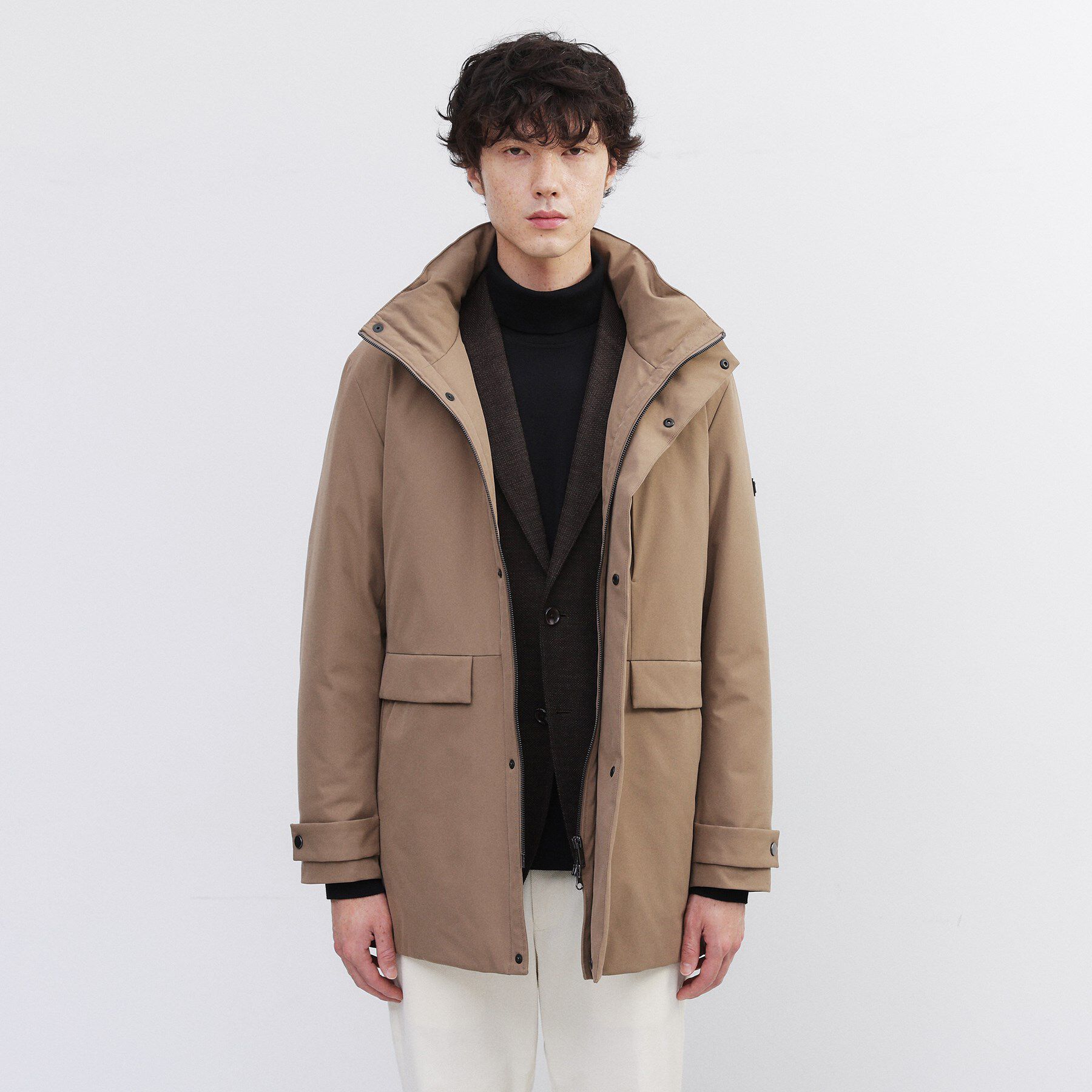 TAKEO KIKUCHI「【None Of Stress】ストレッチ ダウンブルゾン」|ダウン|ピンクベージュ(05