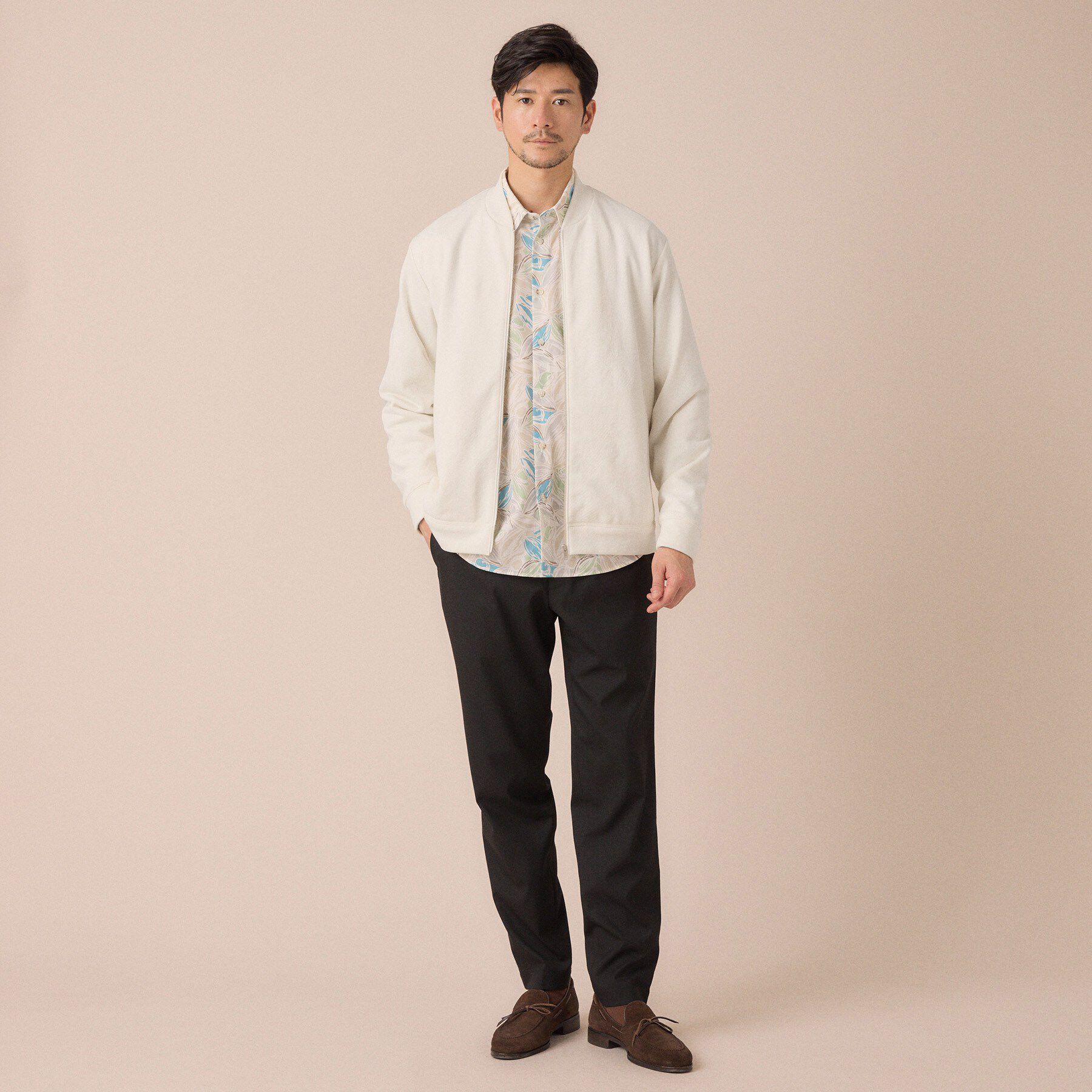 TAKEO KIKUCHI「スライドパズル ジャカード ブルゾン」|ブルゾン・スタジャン|