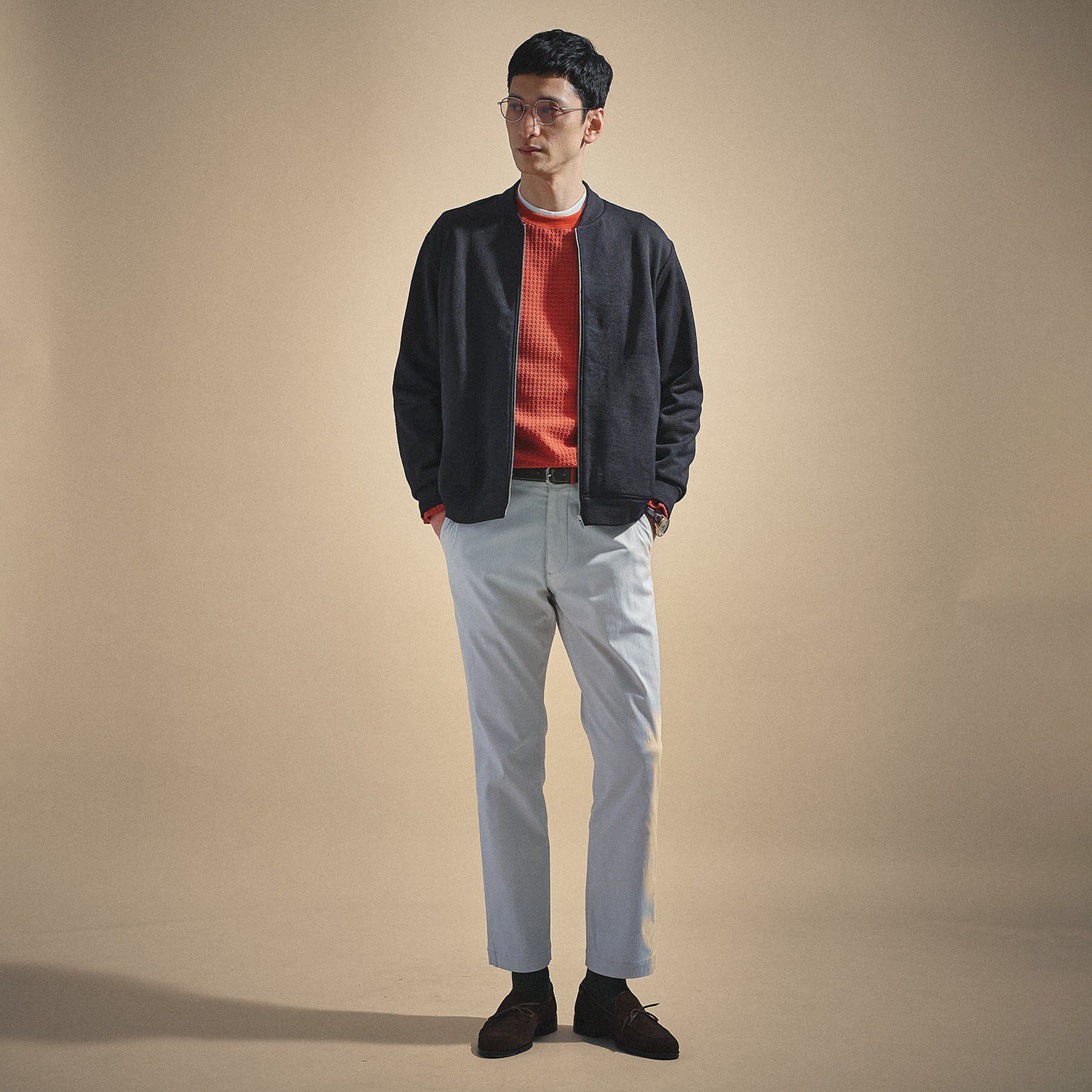 TAKEO KIKUCHI「スライドパズル ジャカード ブルゾン」|ブルゾン・スタジャン|