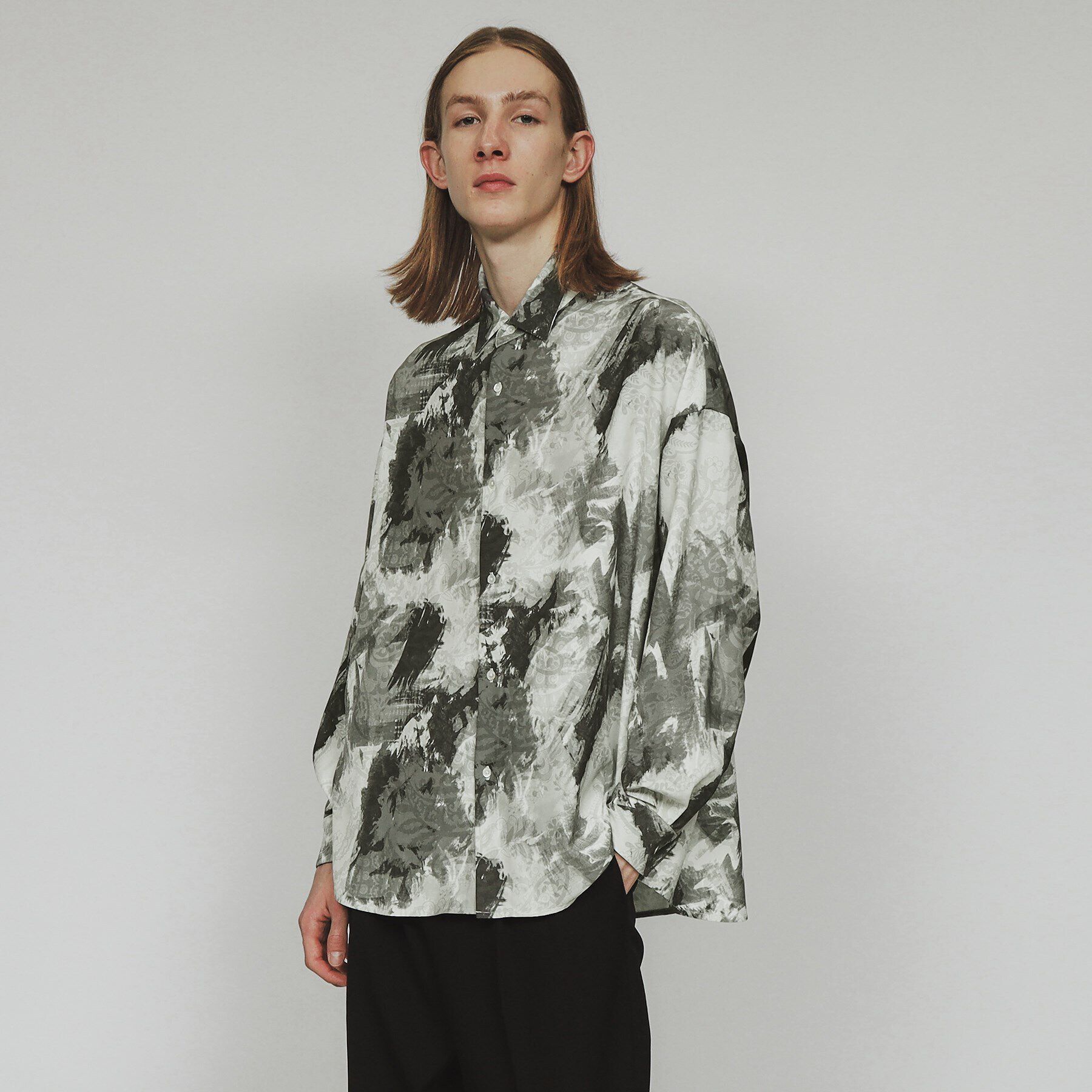 tk.TAKEO KIKUCHI「レトロプリントシャツ」|シャツ・ブラウス|ブラック(419)