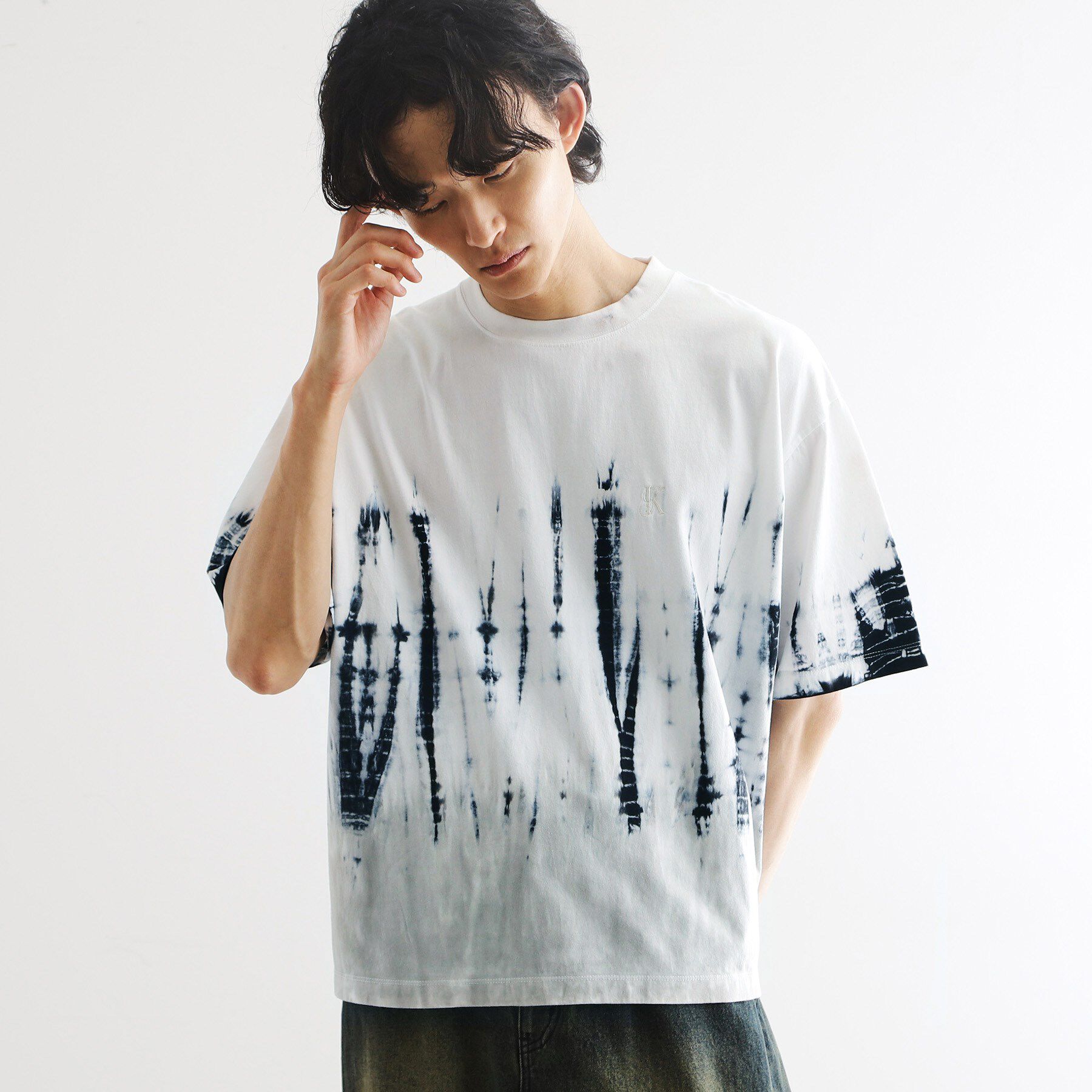 tk.TAKEO KIKUCHI「タイダイTシャツ（XSサイズあり）」|Tシャツ・カットソー|ホワイト(401)