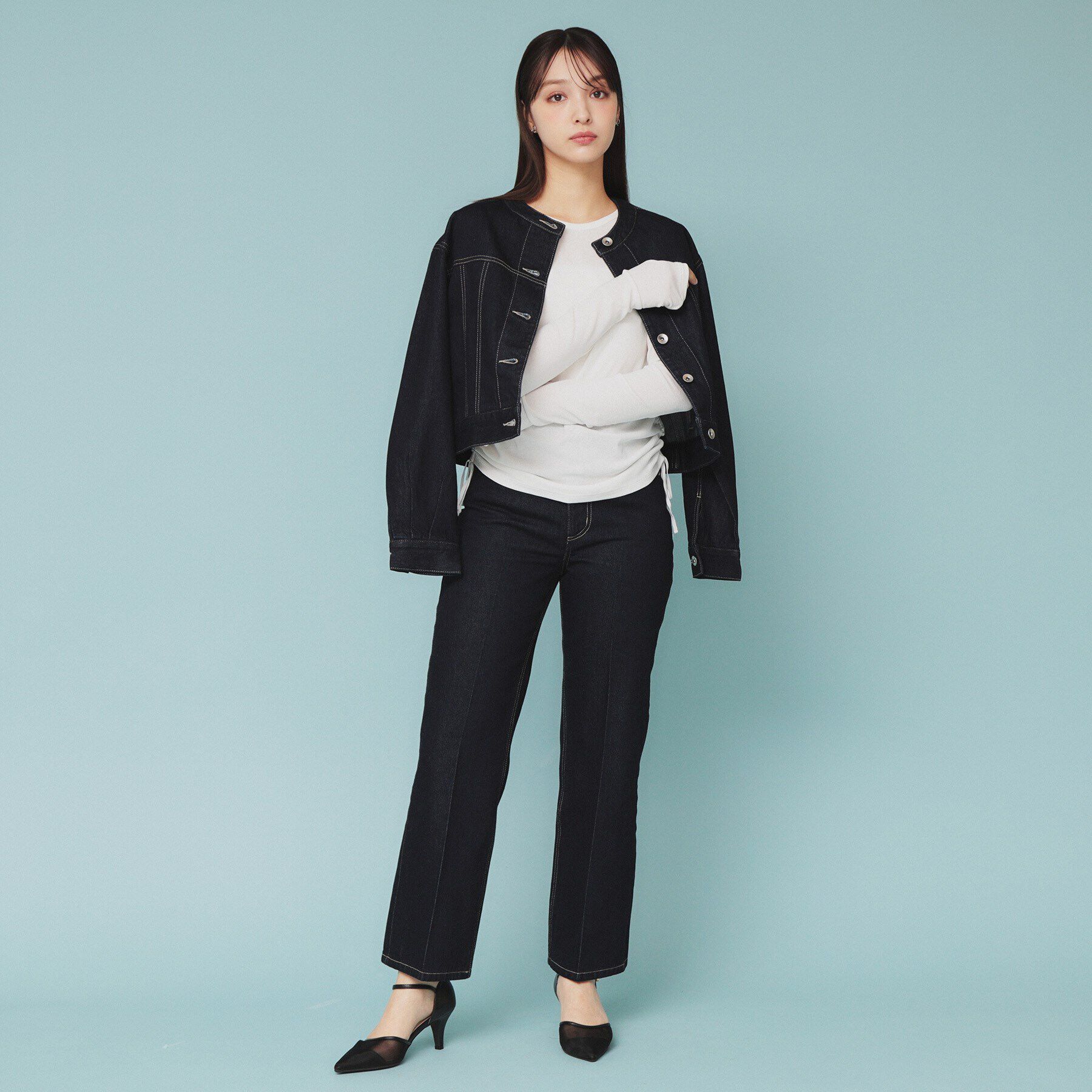 index「《CLASSY掲載》サイドドロストシアートップス【洗濯機洗い可】」|Tシャツ・カットソー|