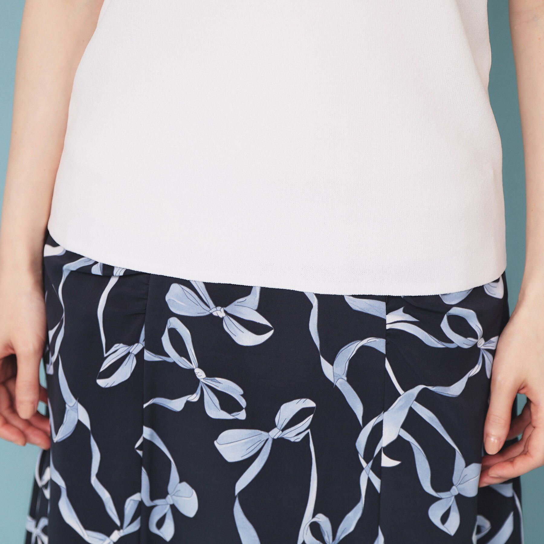 index「シフォンチュールスリーブニット【洗える】」|ニット・セーター|