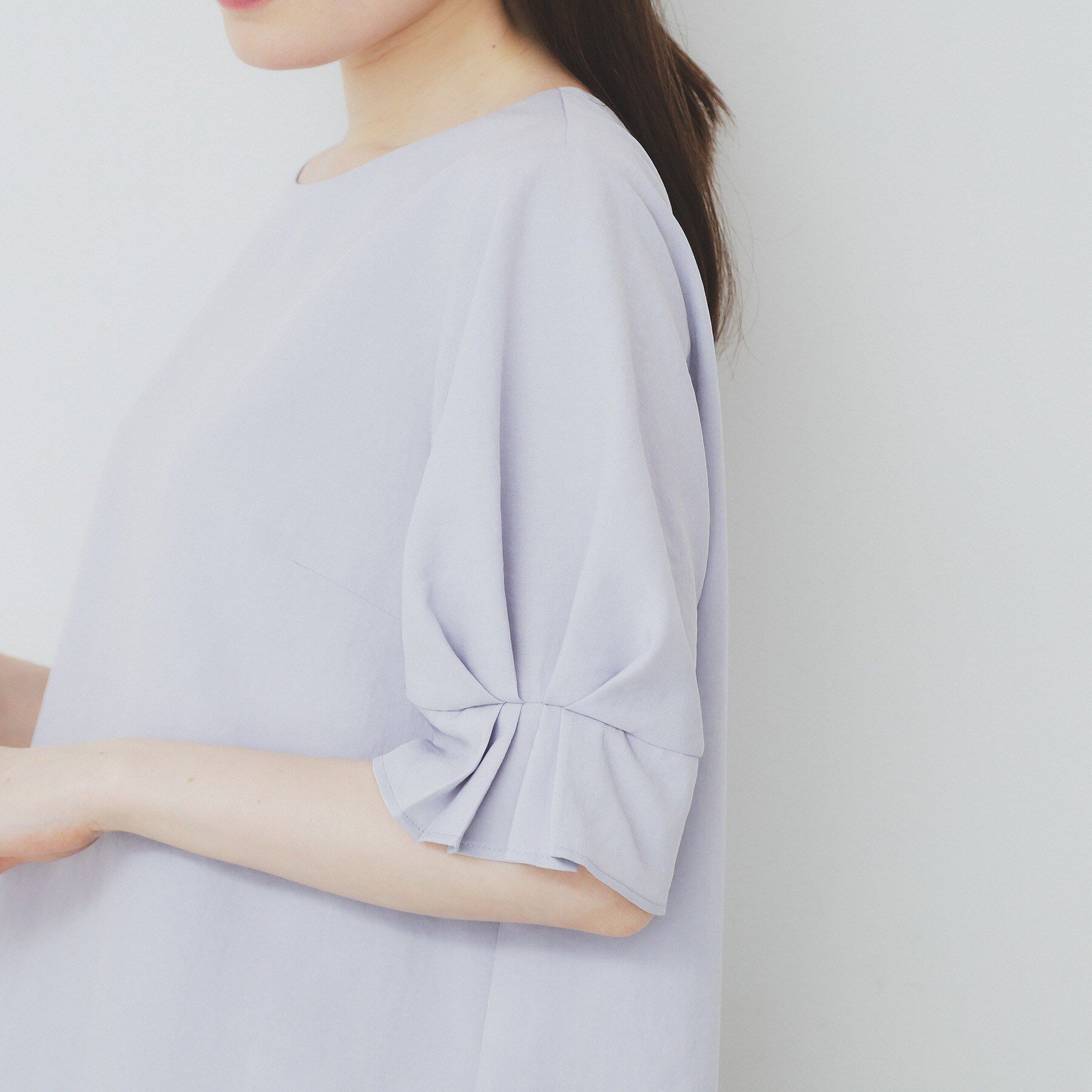 index「《8色展開/XS-LLサイズ》タックパフスリーブブラウス【洗濯機洗い可/吸水速乾/防シワ/抗ピル】」|シャツ・ブラウス|