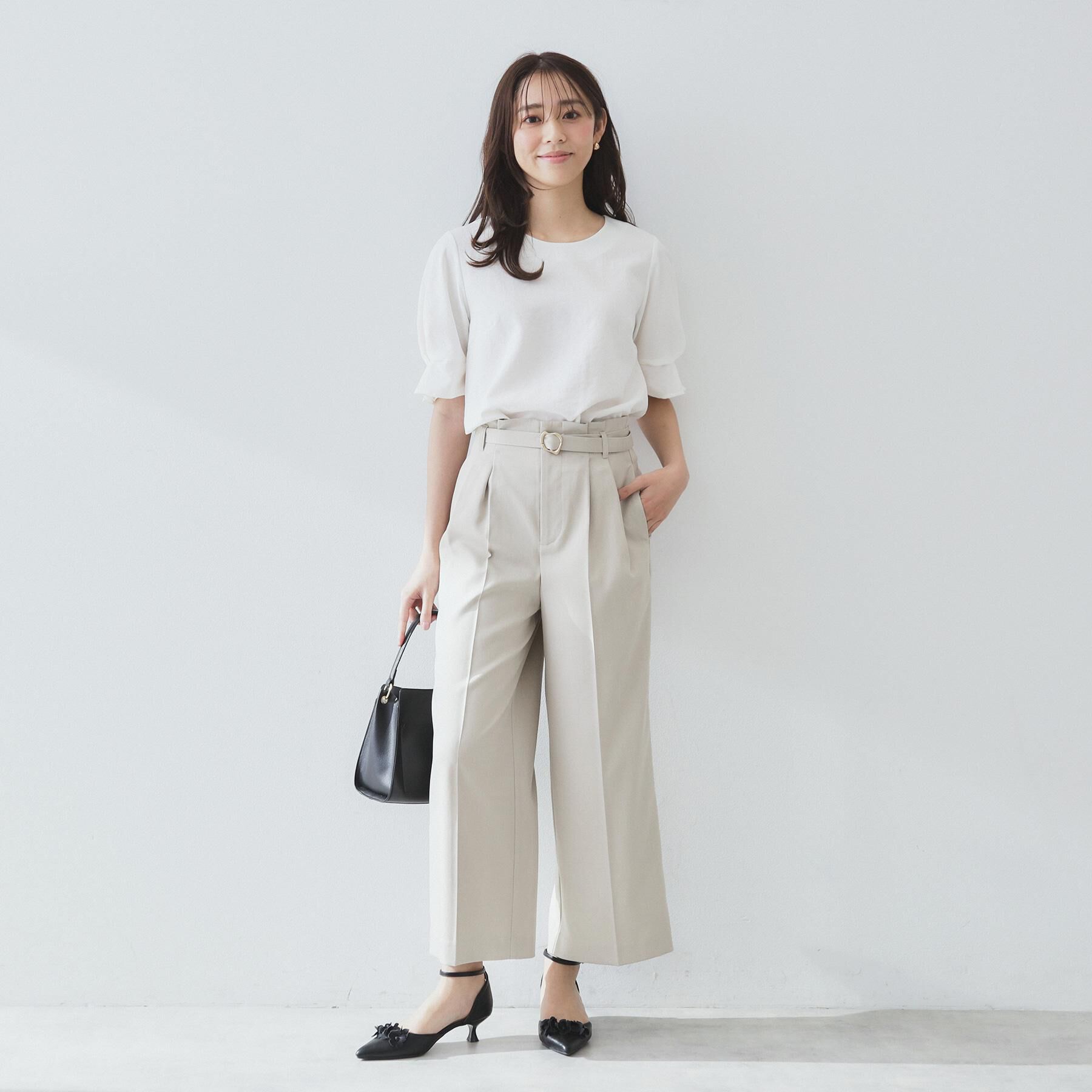 index「《8色展開/XS-LLサイズ》タックパフスリーブブラウス【洗濯機洗い可/吸水速乾/防シワ/抗ピル】」|シャツ・ブラウス|