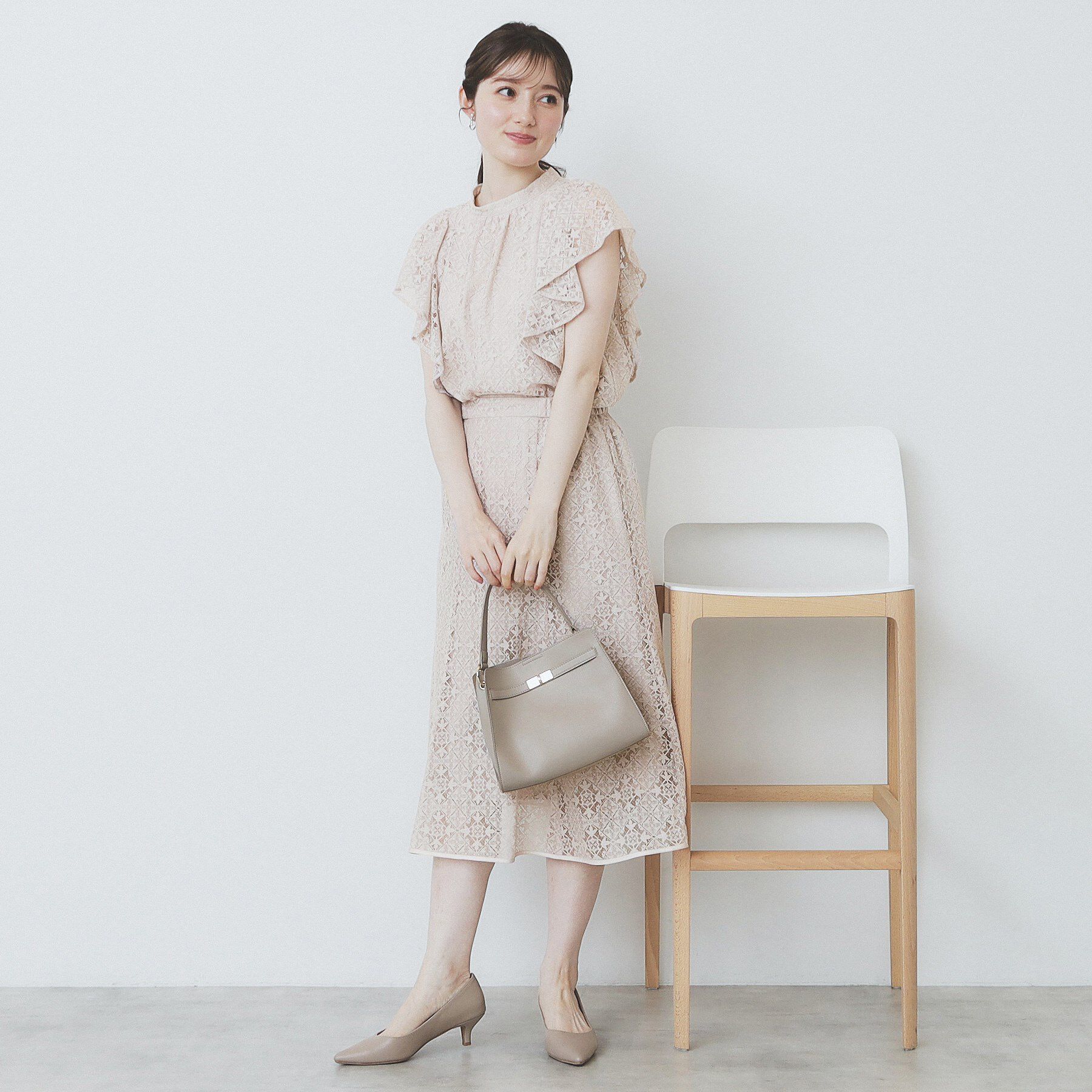 index「ジオメレースフレアスリーブブラウス/セットアップ対応【洗濯機洗い可】」|シャツ・ブラウス|