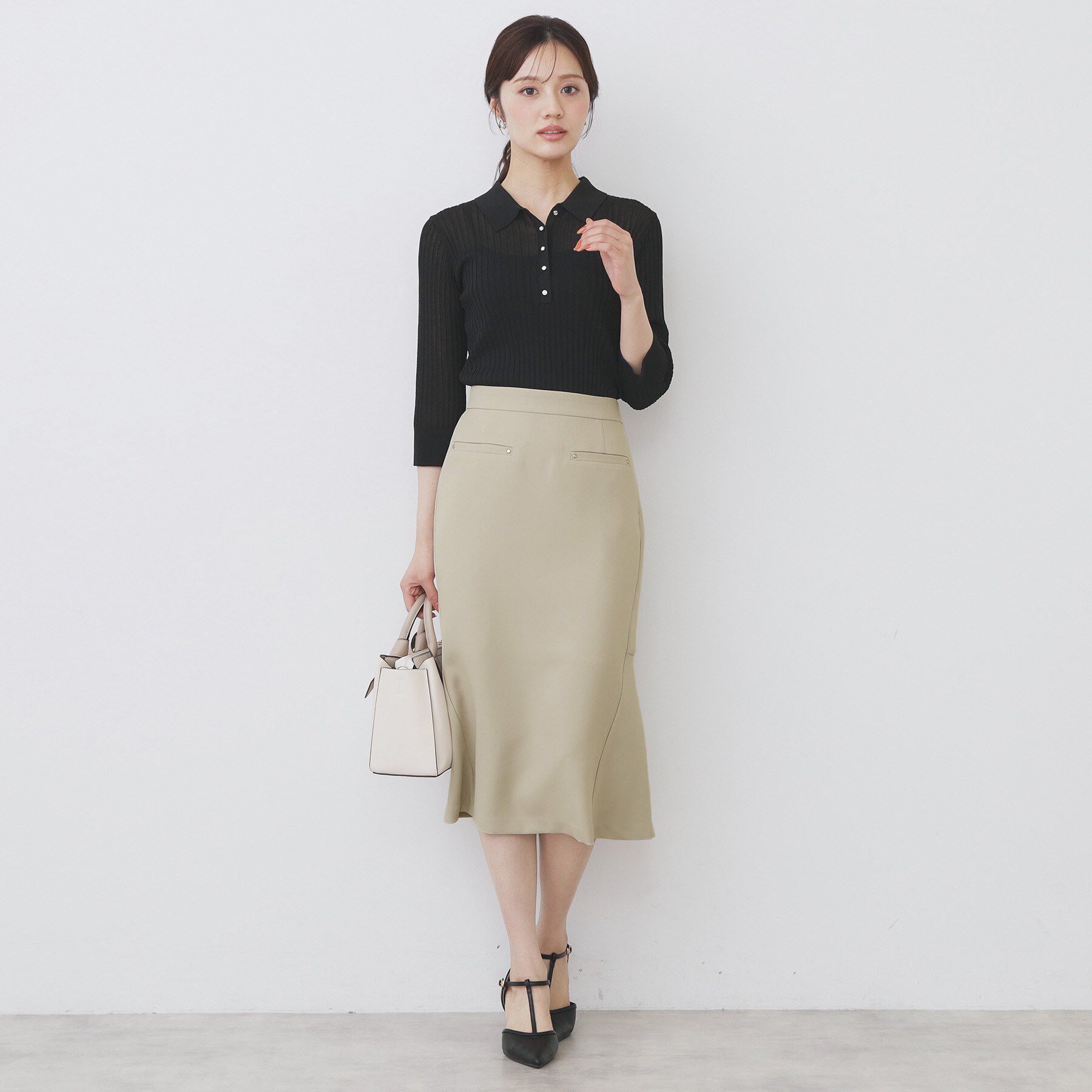 index「バックフレアマーメイドスカート【洗濯機洗い可/イージーアイロン】」|スカート|