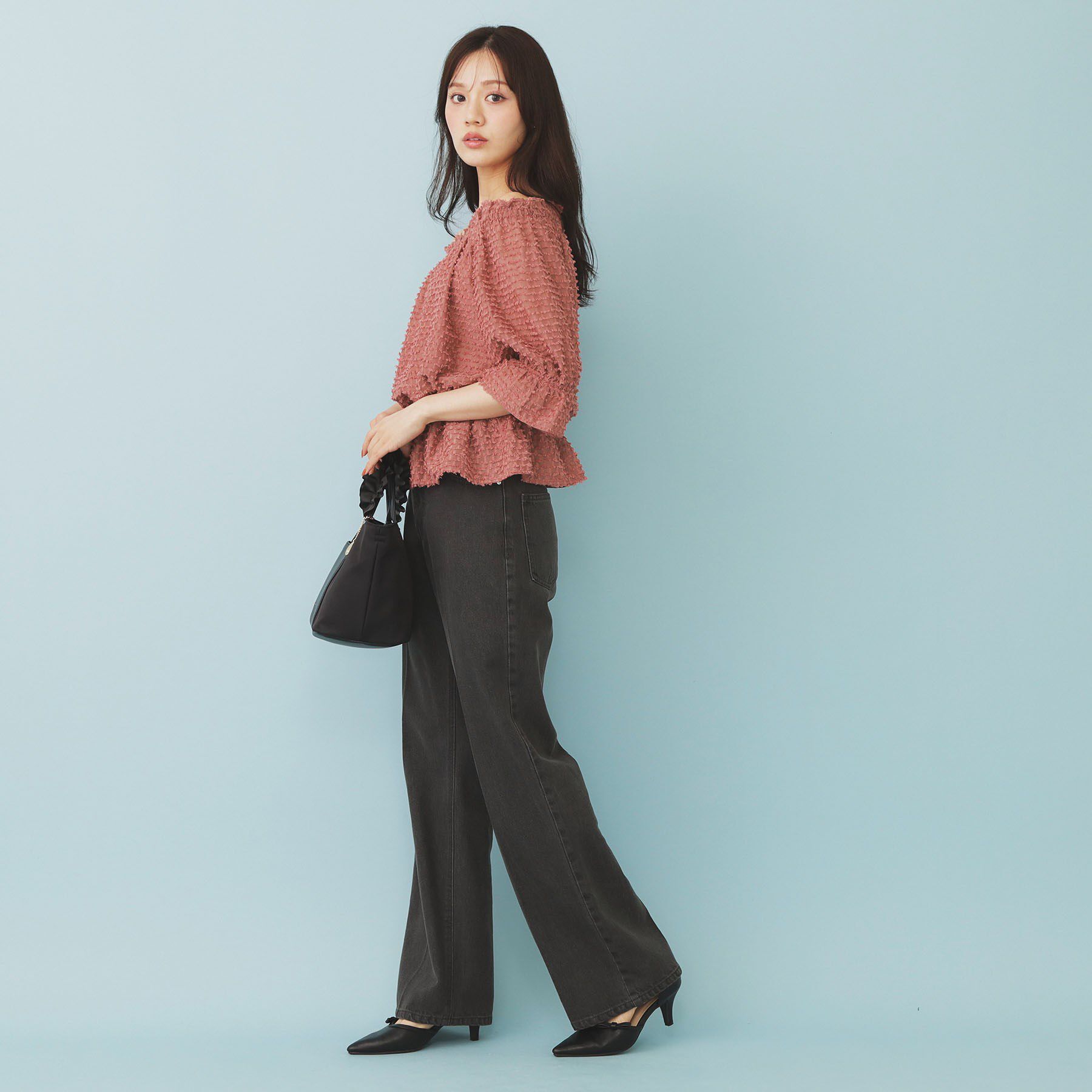 index「2WAY カットジャカードブラウス【洗濯機洗い可/防シワ】」|シャツ・ブラウス|