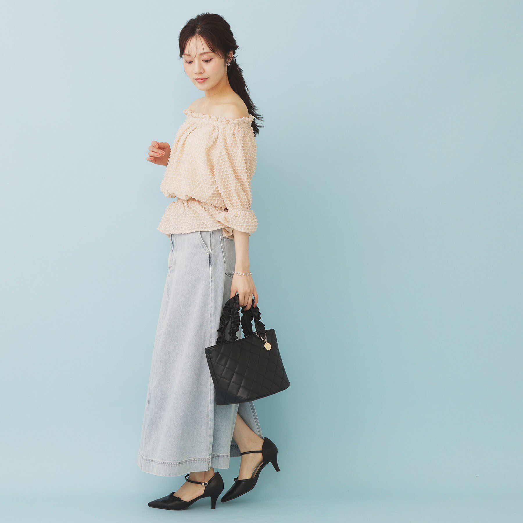 index「2WAY カットジャカードブラウス【洗濯機洗い可/防シワ】」|シャツ・ブラウス|