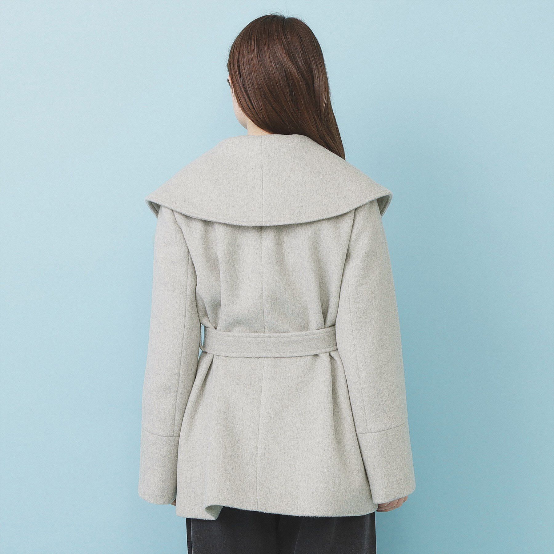 index「ベルト付ビッグカラーミドルコート」|チェスターコート|