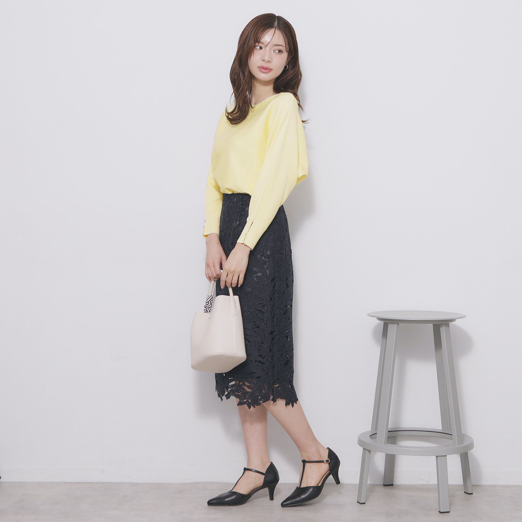 index「ドルマンリブニット【洗濯機OK/抗ピル】」|ニット・セーター|