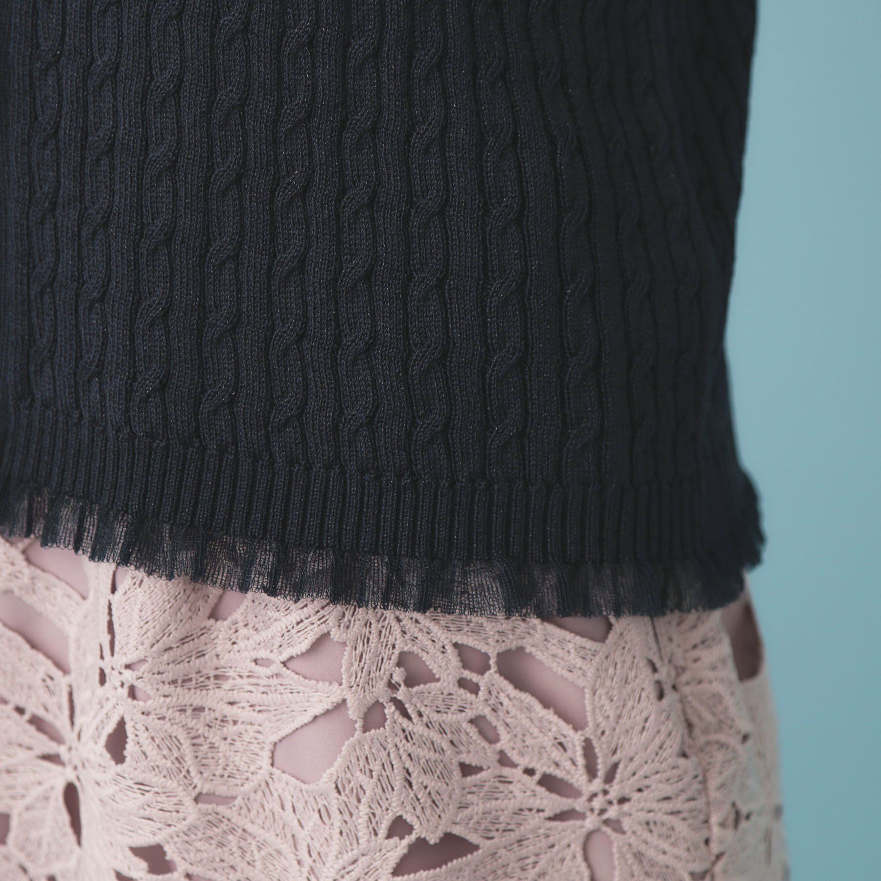 index「袖シアーフリルケーブルラメカーディガン【洗濯機OK/坑ピル】」|カーディガン|