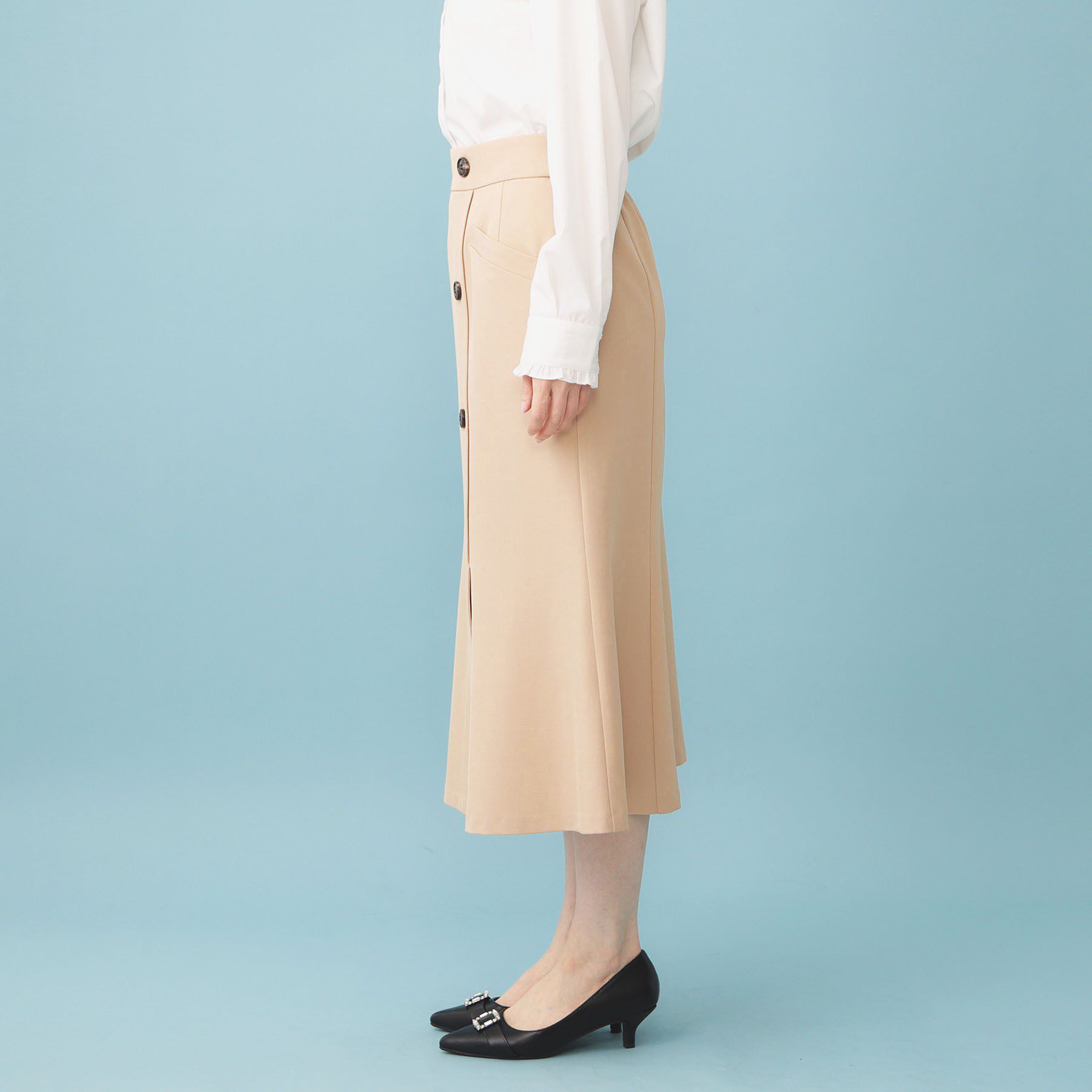 index「トレンチマーメイドフレアスカート【洗濯機OK/イージーアイロン】」|スカート|