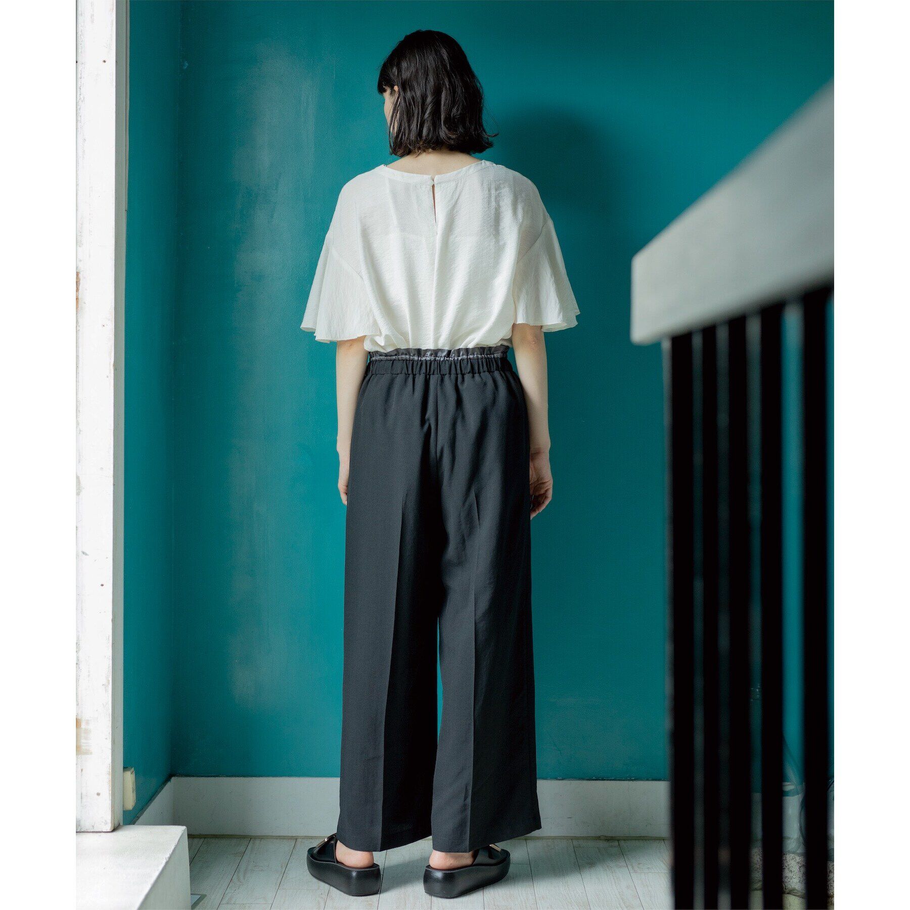 OPAQUE.CLIP「フレアスリーブブラウス【洗濯機洗い可】」|シャツ・ブラウス|