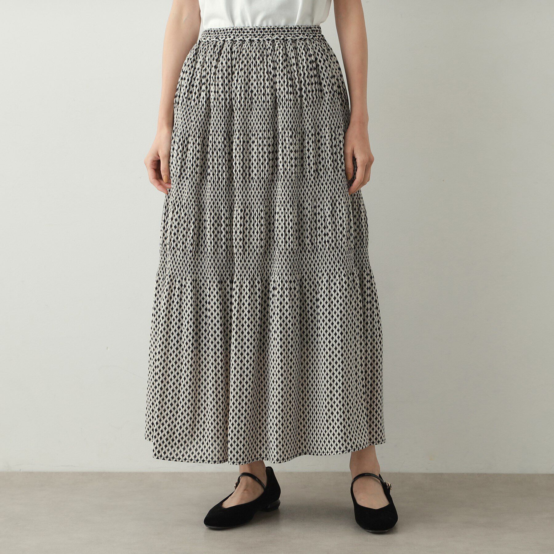 OPAQUE.CLIP「マジョリカプリーツフレアスカート【洗濯機洗い可】」|スカート|