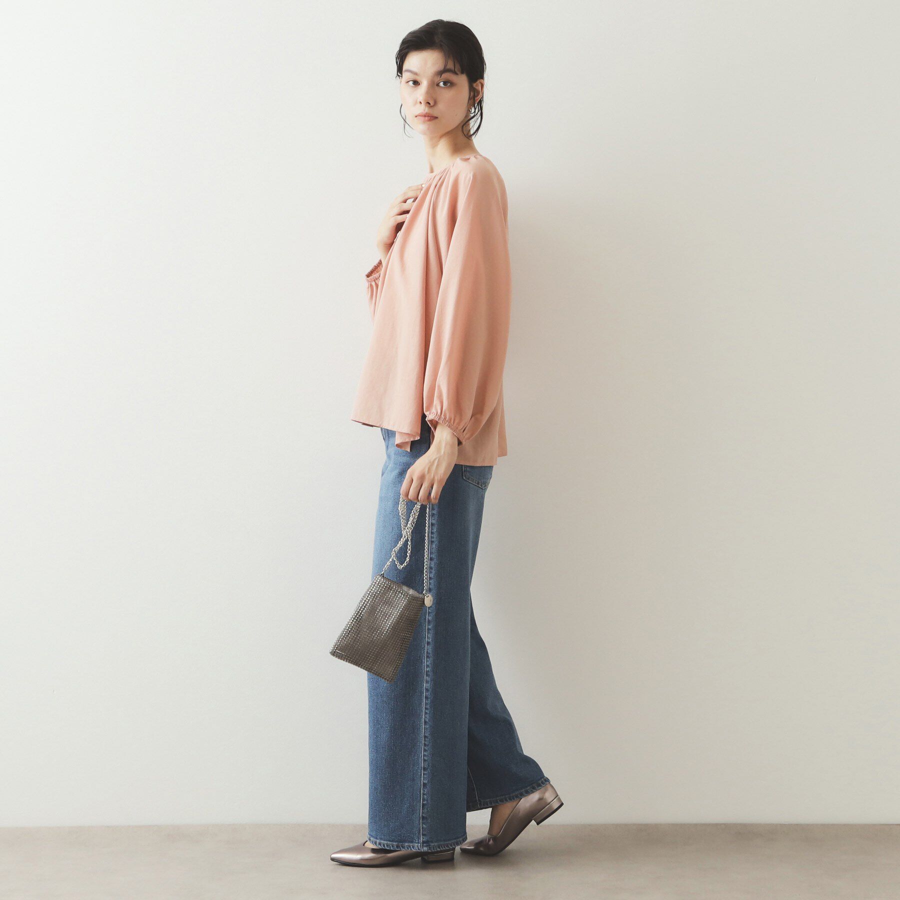 OPAQUE.CLIP「キャンディスリーブブラウス【洗濯機洗い可】」|シャツ・ブラウス|