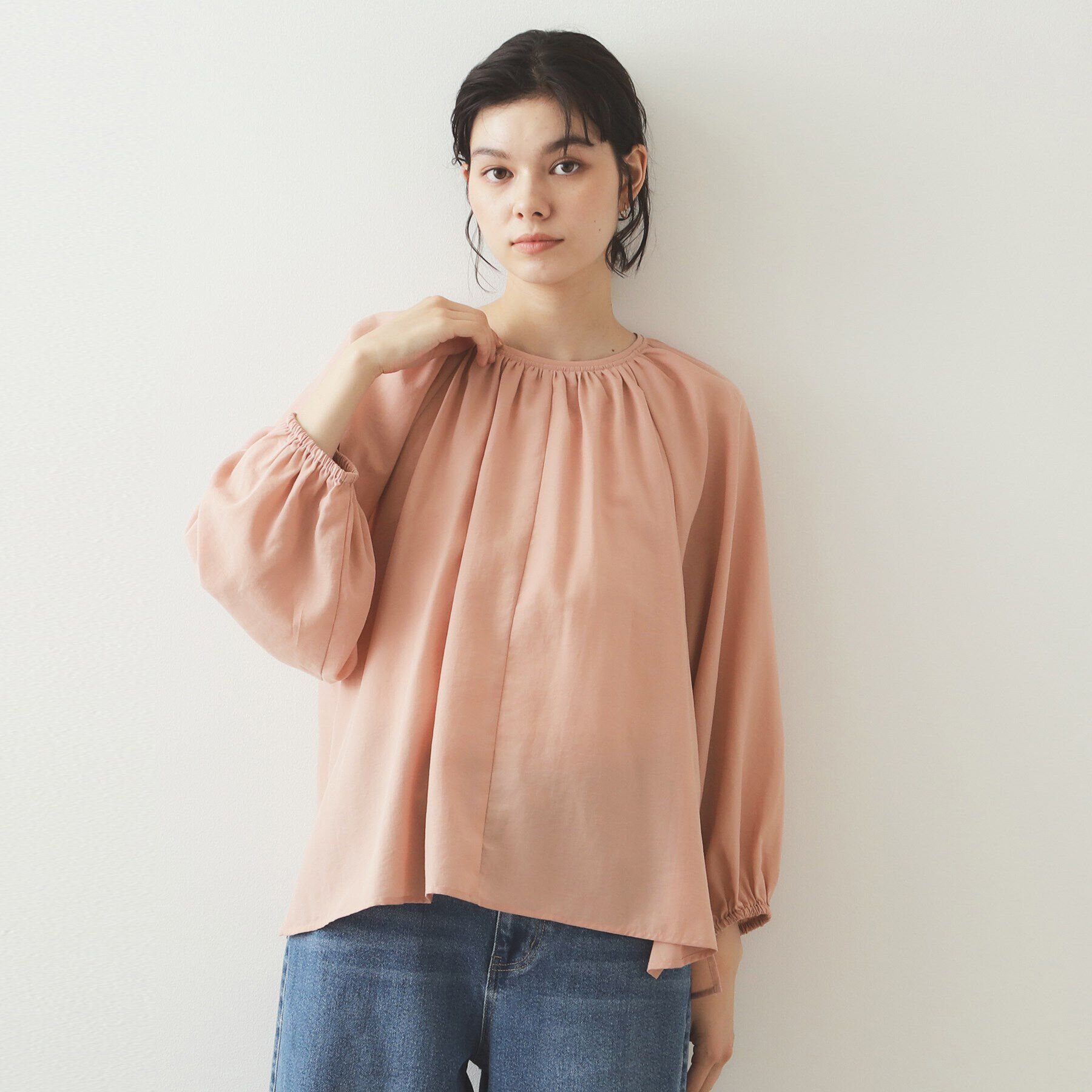 OPAQUE.CLIP「キャンディスリーブブラウス【洗濯機洗い可】」|シャツ・ブラウス|