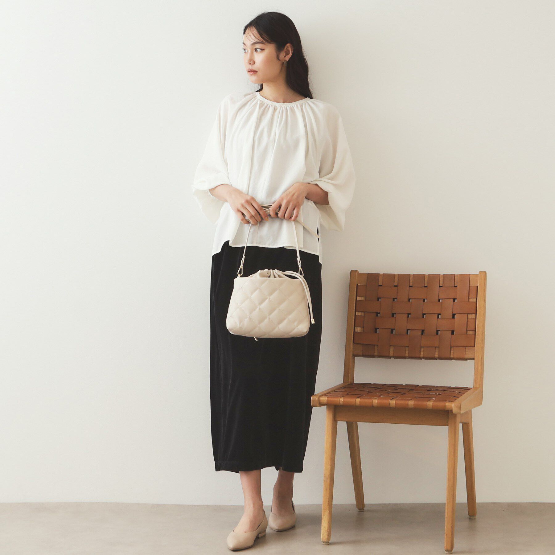 OPAQUE.CLIP「キャンディスリーブブラウス【洗濯機洗い可】」|シャツ・ブラウス|