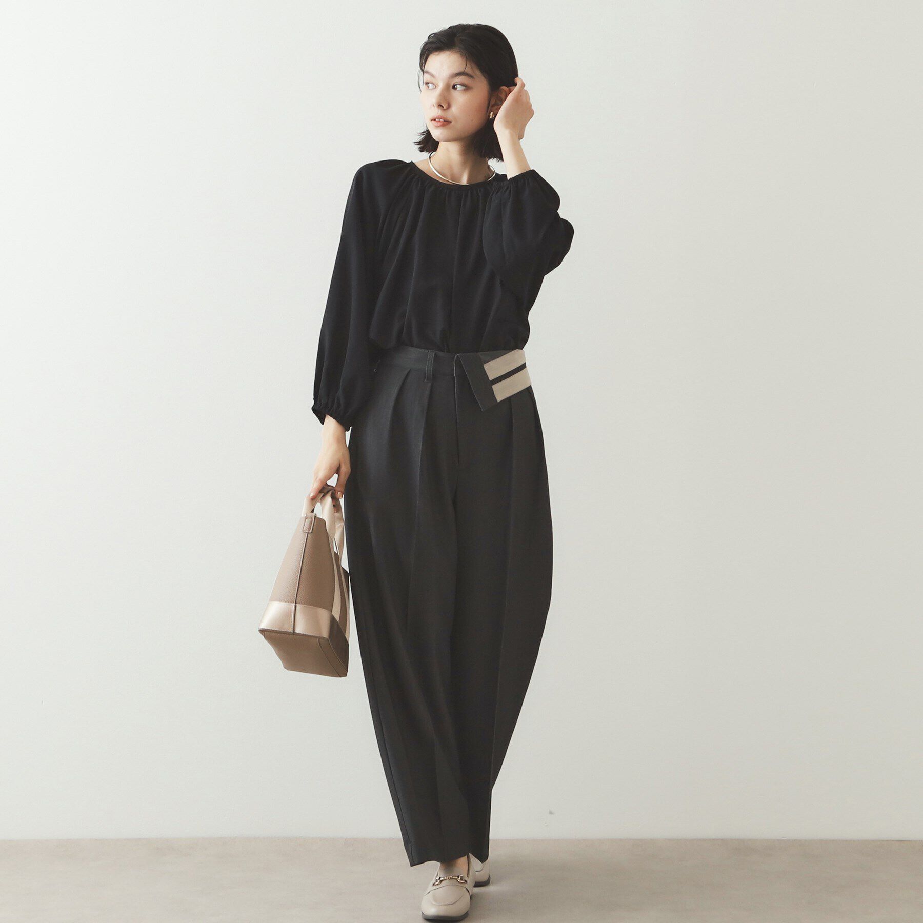 OPAQUE.CLIP「キャンディスリーブブラウス【洗濯機洗い可】」|シャツ・ブラウス|