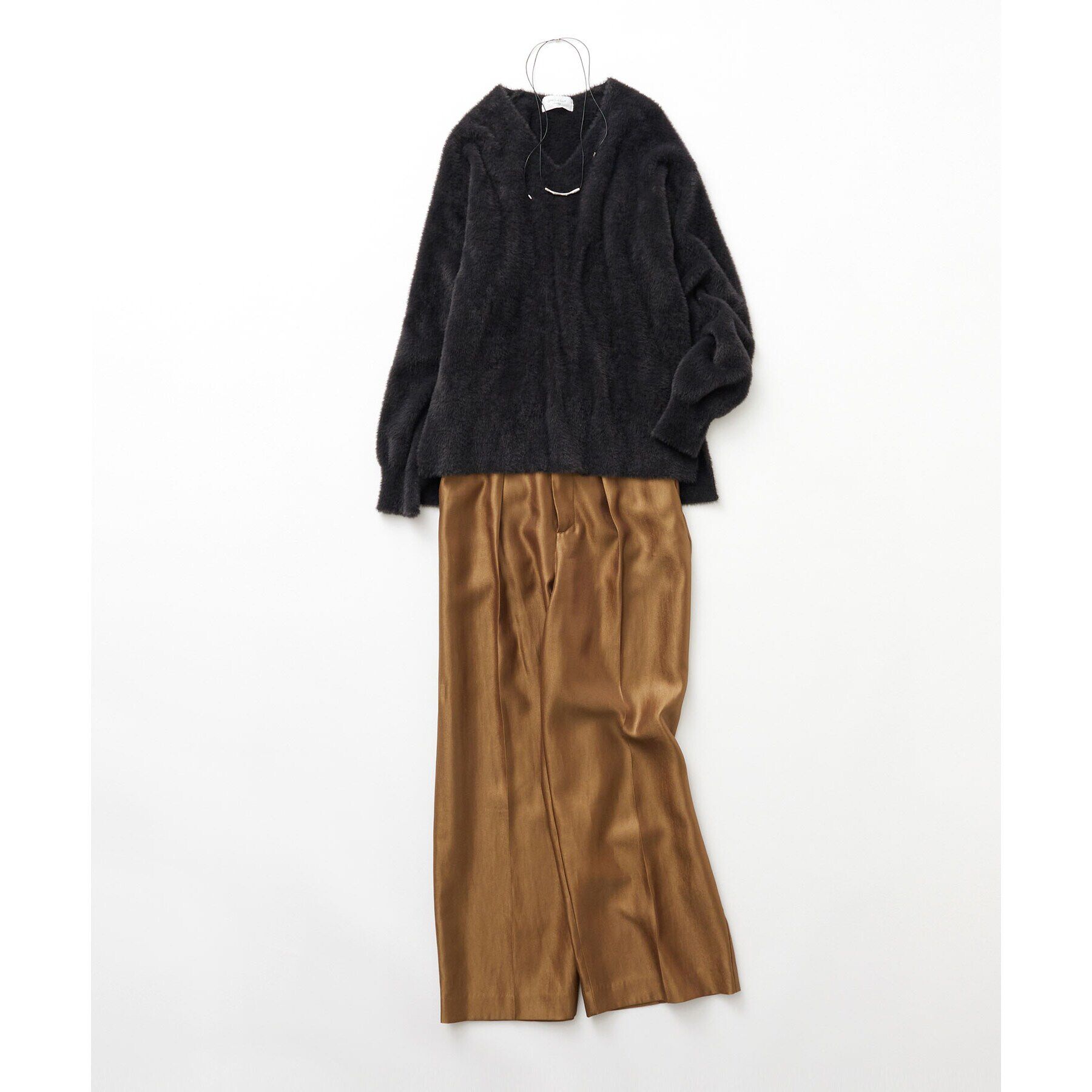 OPAQUE.CLIP「《Oggi掲載》シャイニータックワイドパンツ【洗濯機洗い可】」|その他|