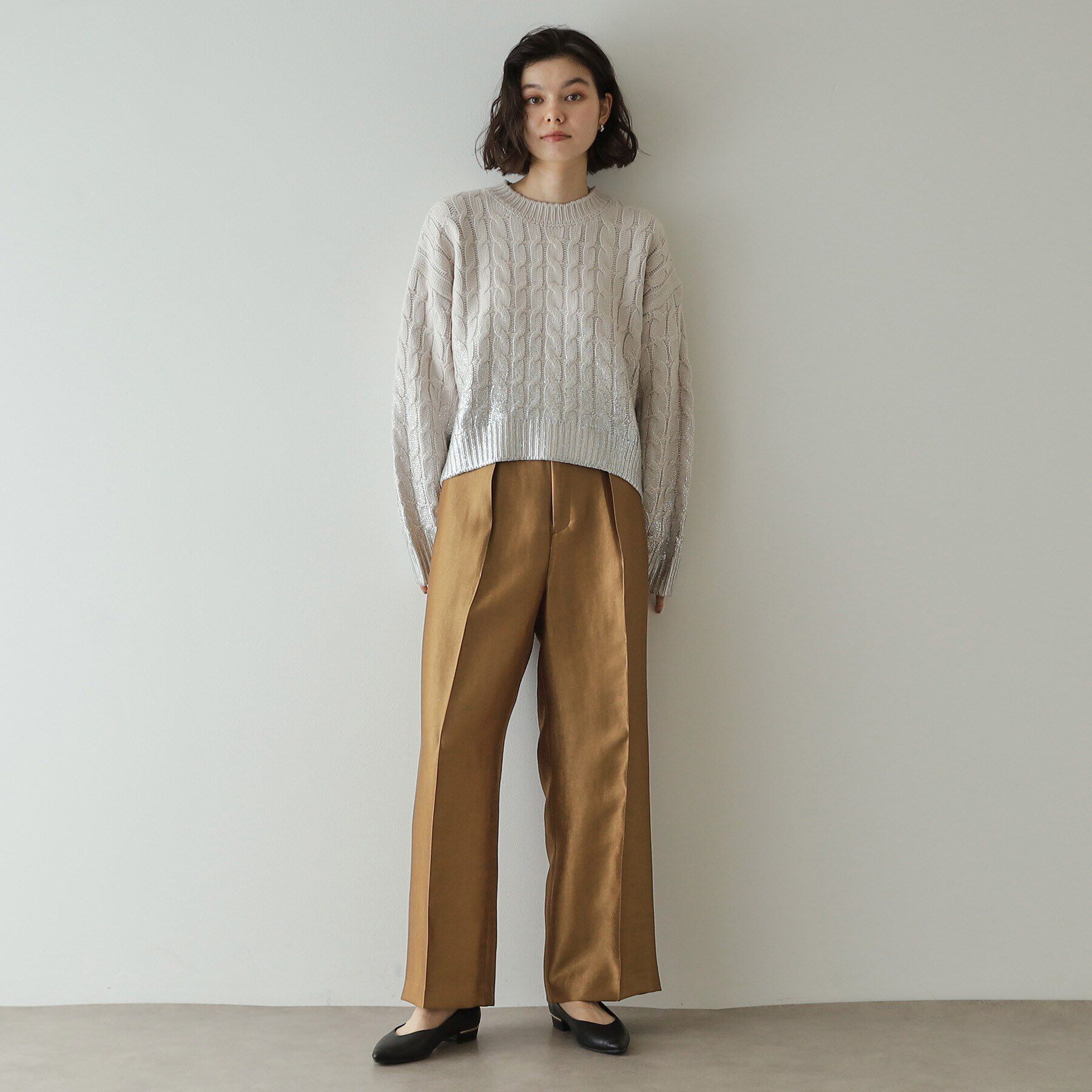 OPAQUE.CLIP「《Oggi掲載》シャイニータックワイドパンツ【洗濯機洗い可】」|その他|