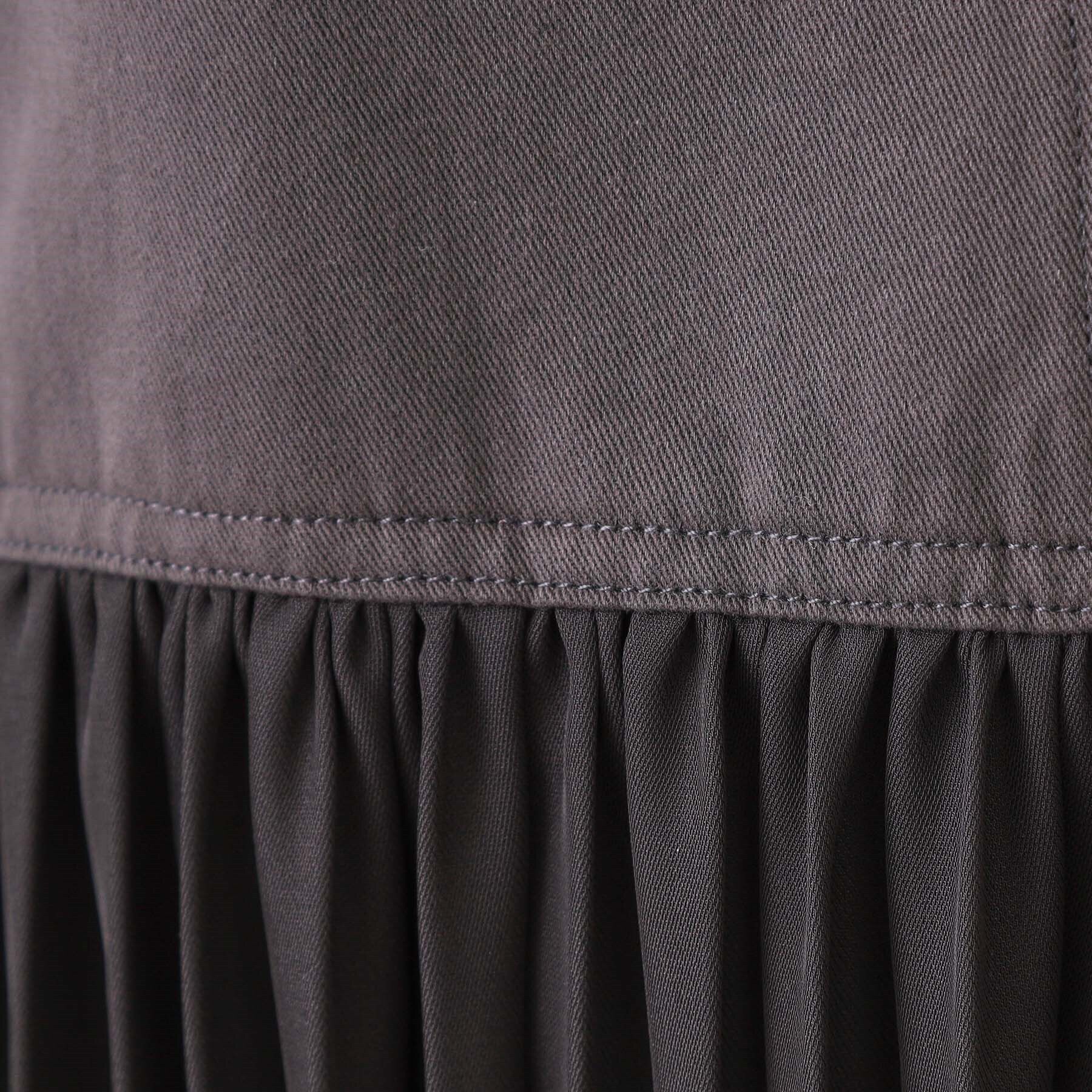 OPAQUE.CLIP「プリーツドッキングジャンパードレス【洗濯機洗い可】」|ジャンパースカート|