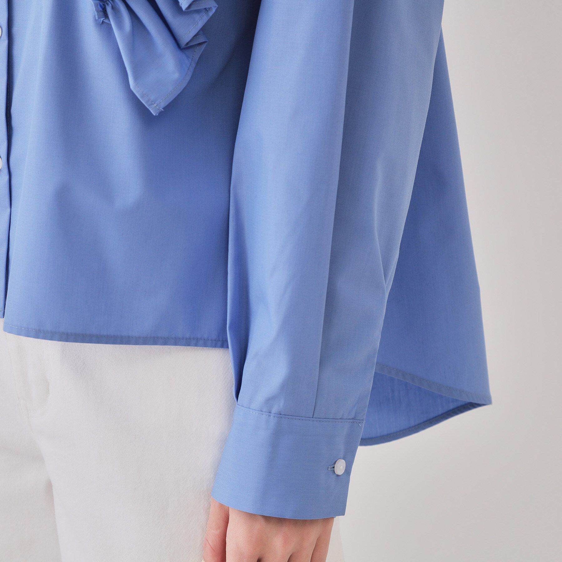 OPAQUE.CLIP「《andGIRL掲載》フリルデザインシャツ【洗濯機洗い可】」|シャツ・ブラウス|