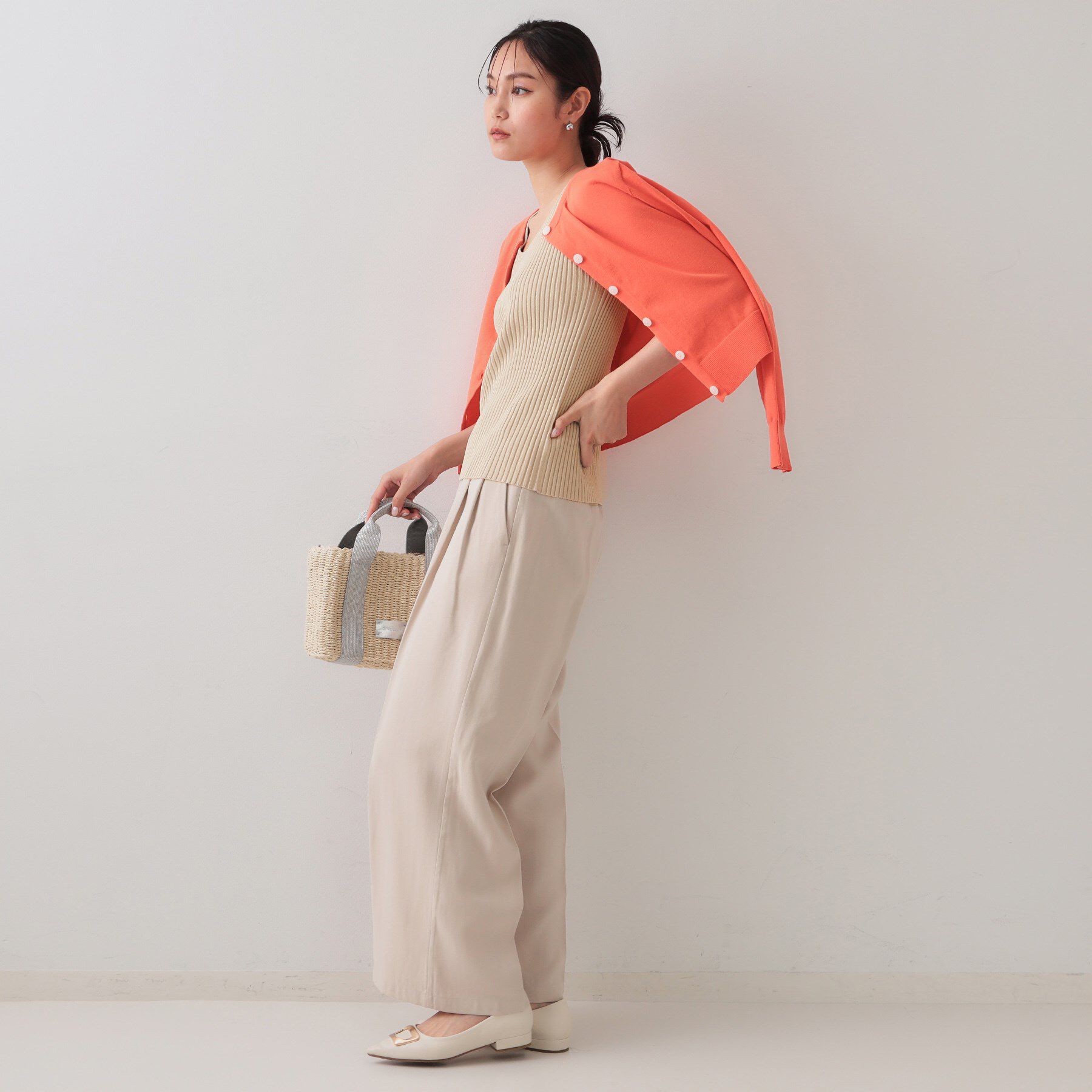 OPAQUE.CLIP「ラメニットタンクトップ【洗濯機洗い可／抗ピル】」|キャミソール|