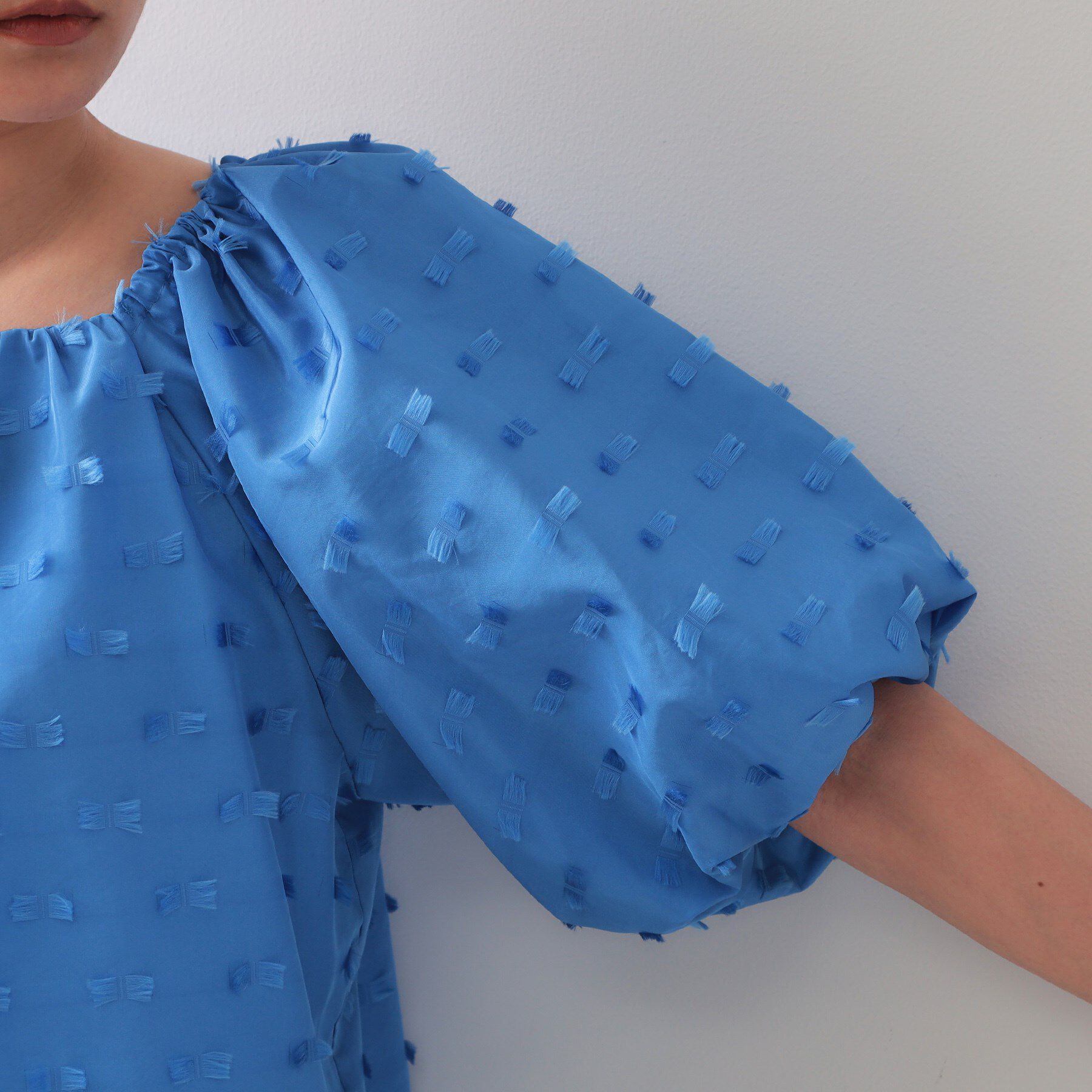 OPAQUE.CLIP「ジャカードボリュームブラウス【洗濯機洗い可】」|シャツ・ブラウス|