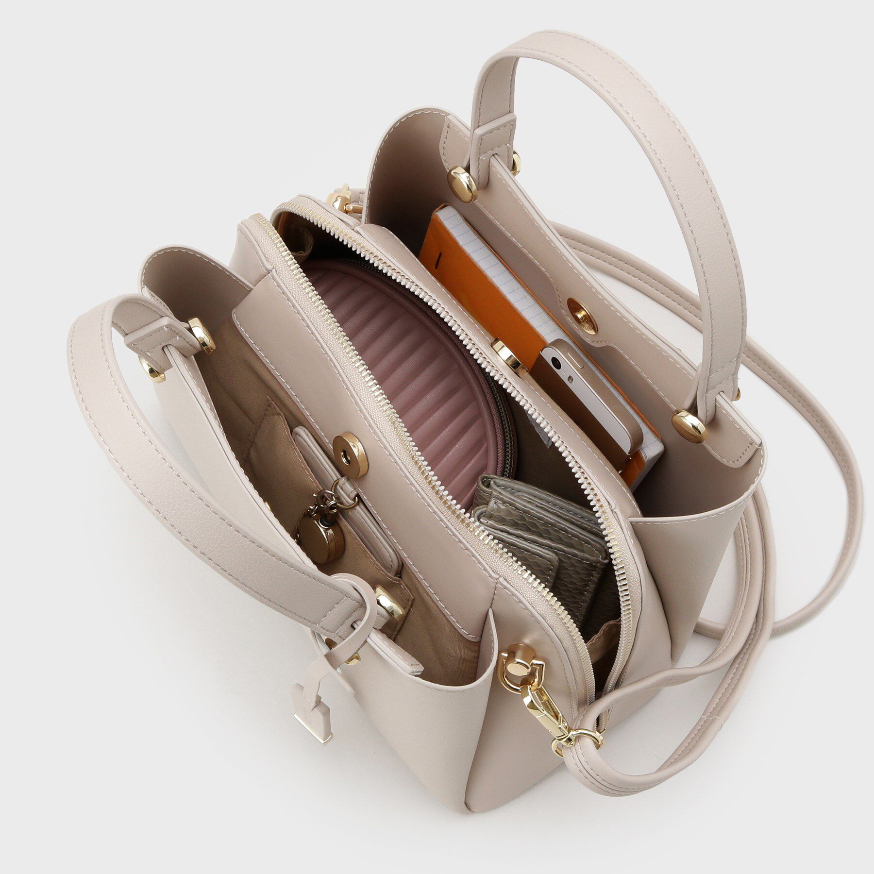 OPAQUE.CLIP「【2WAY】合皮ミドルサイズボストンバッグ」|ボストンバッグ|