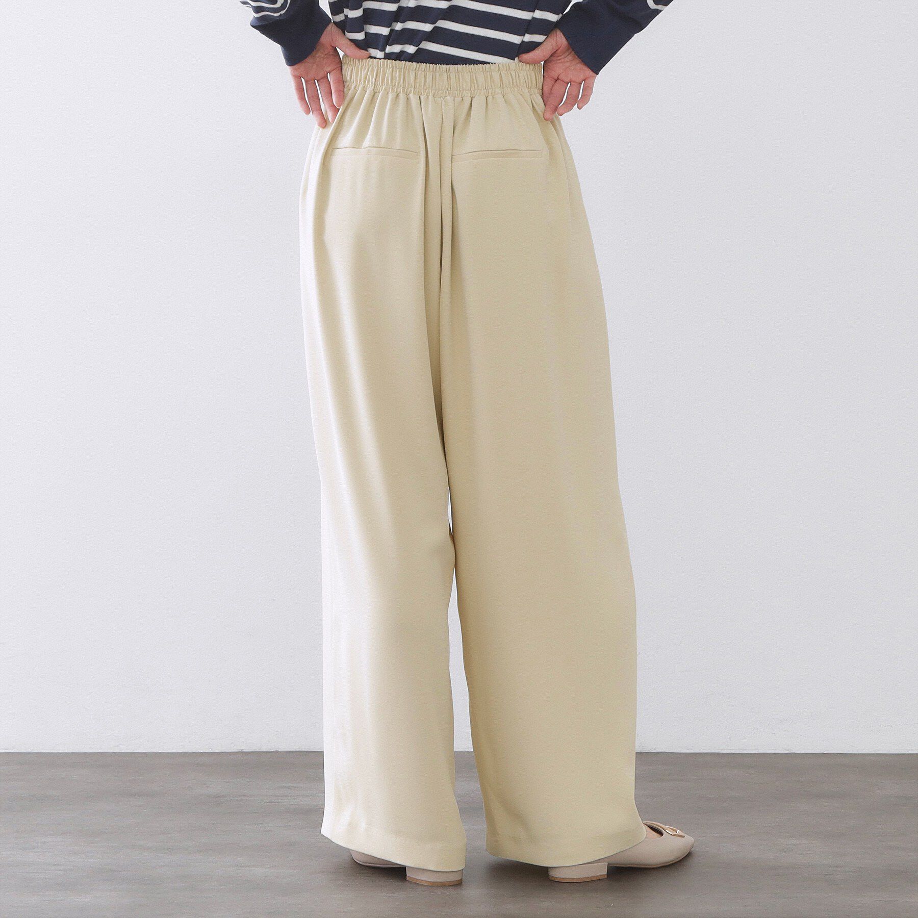 OPAQUE.CLIP「タックイージーワイドパンツ【洗濯機OK】」|その他|